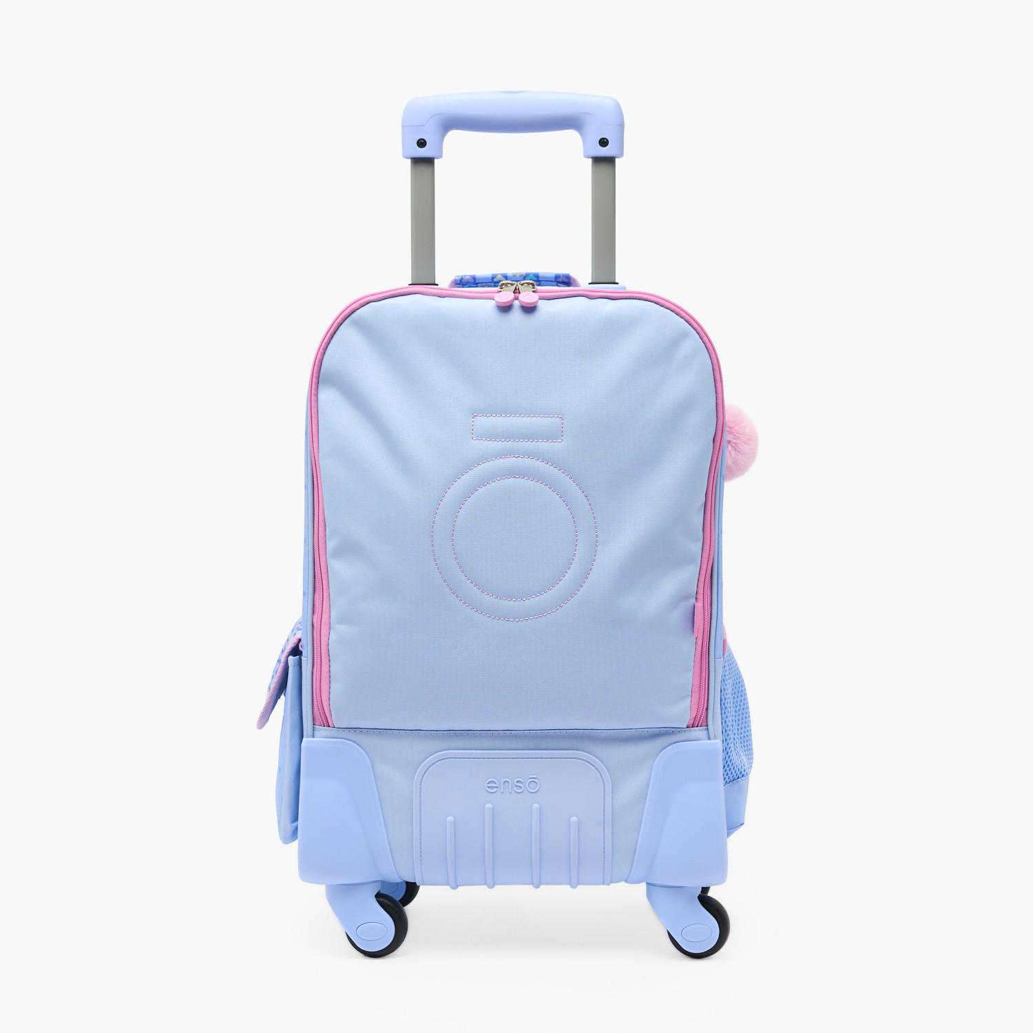 Enso Heart Print Trolley Backpack for Girls 8-13 Years with Pom-Pom Accent - 17 inches-school-bagsandbackpacks-trolleybags-image-10