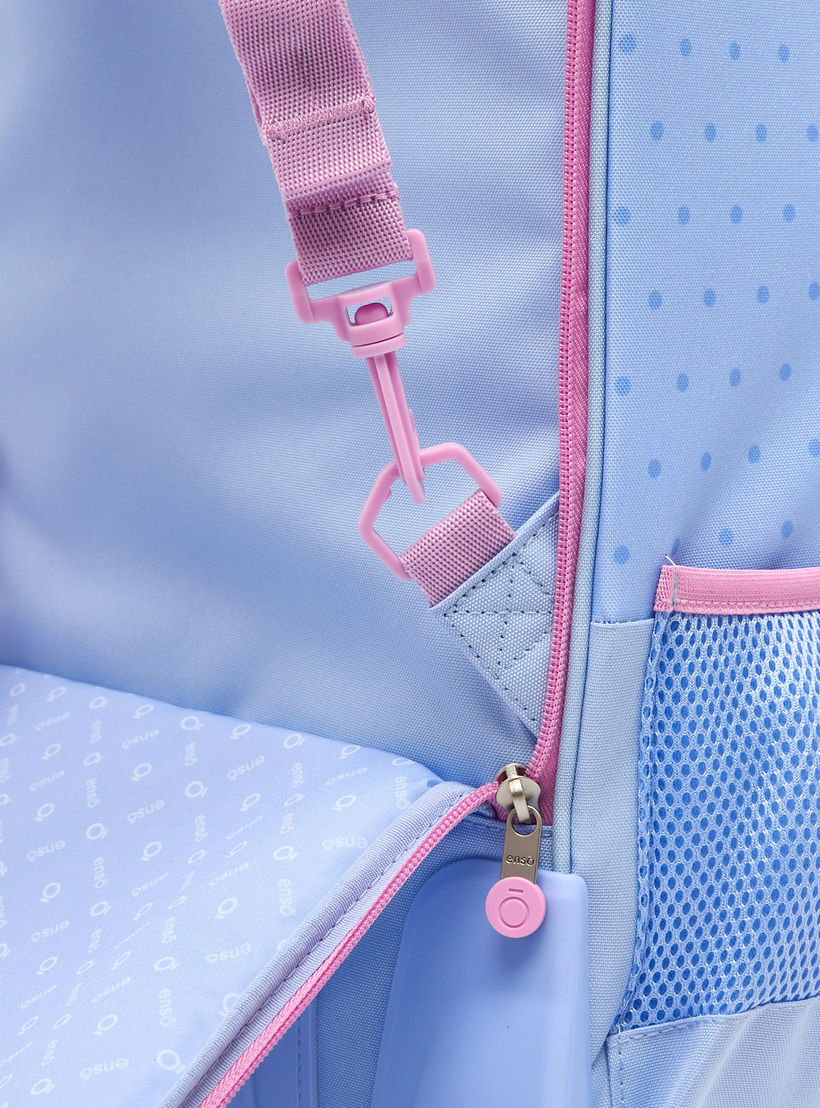 Enso Heart Print Trolley Backpack for Girls 8-13 Years with Pom-Pom Accent - 17 inches-school-bagsandbackpacks-trolleybags-image-12