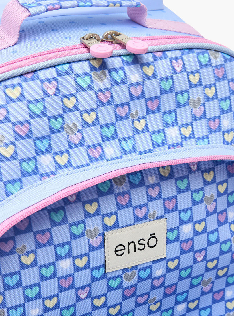 Enso Heart Print Trolley Backpack for Girls 8-13 Years with Pom-Pom Accent - 17 inches-school-bagsandbackpacks-trolleybags-image-7