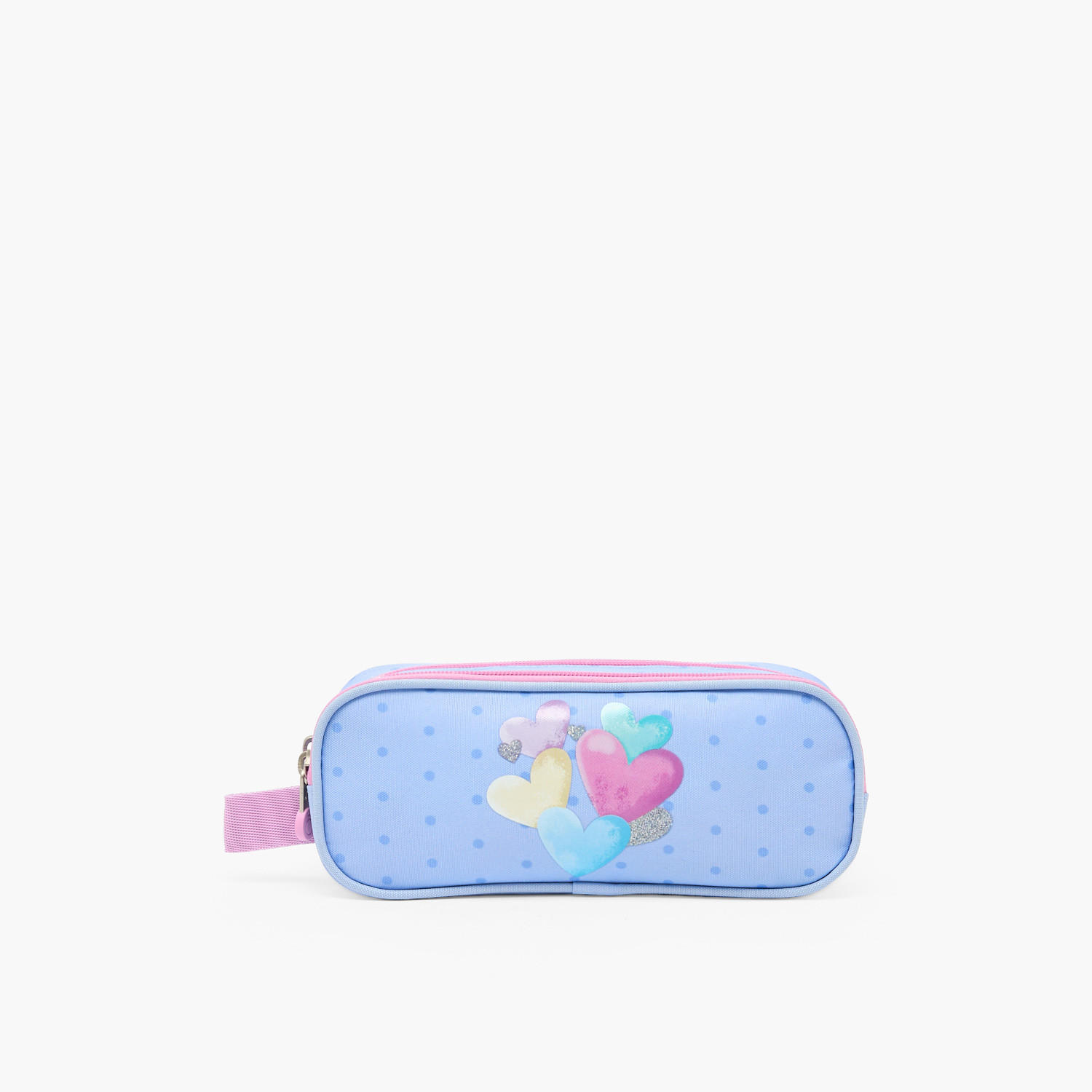 مقلمة بطبعة قلب بقسمين من إنسو-school-stationery-pencilcases-image-1