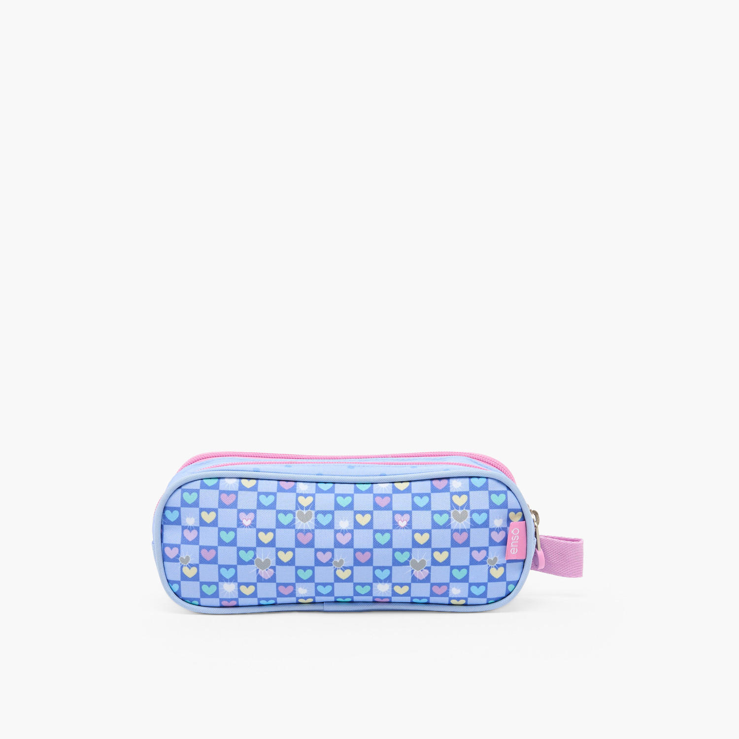 مقلمة بطبعة قلب بقسمين من إنسو-school-stationery-pencilcases-image-3