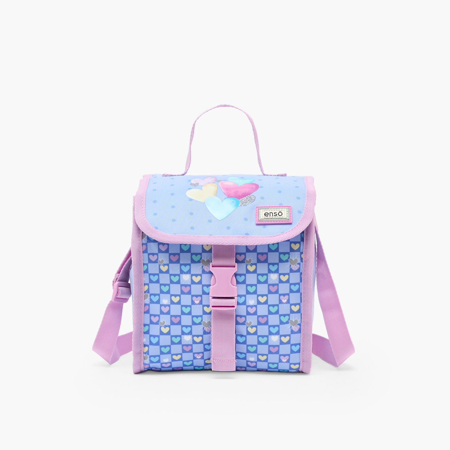 Enso Heart Print Lunch Bag for Girls 8-13 Years with Insulation-school-lunchessentials-lunchbags-image-1