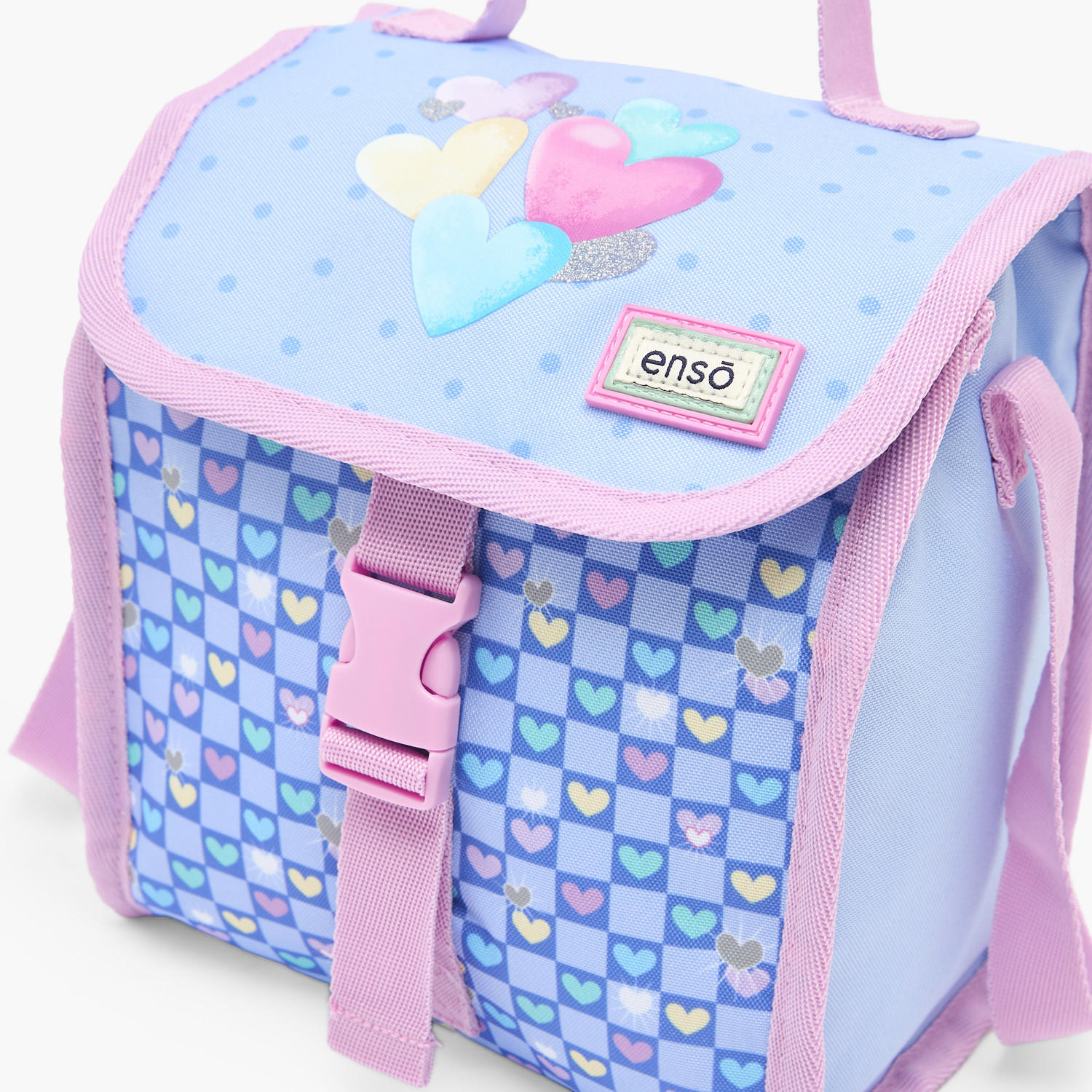 Enso Heart Print Lunch Bag for Girls 8-13 Years with Insulation-school-lunchessentials-lunchbags-image-4