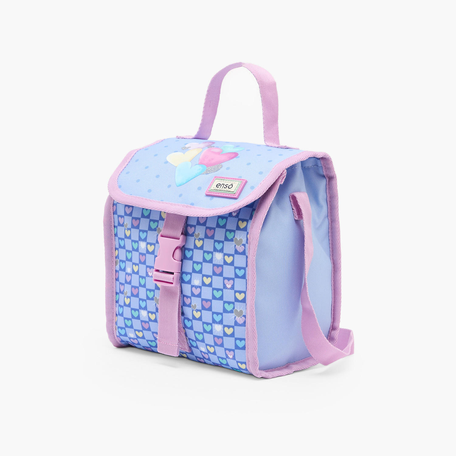 Enso Heart Print Lunch Bag for Girls 8-13 Years with Insulation-school-lunchessentials-lunchbags-image-2