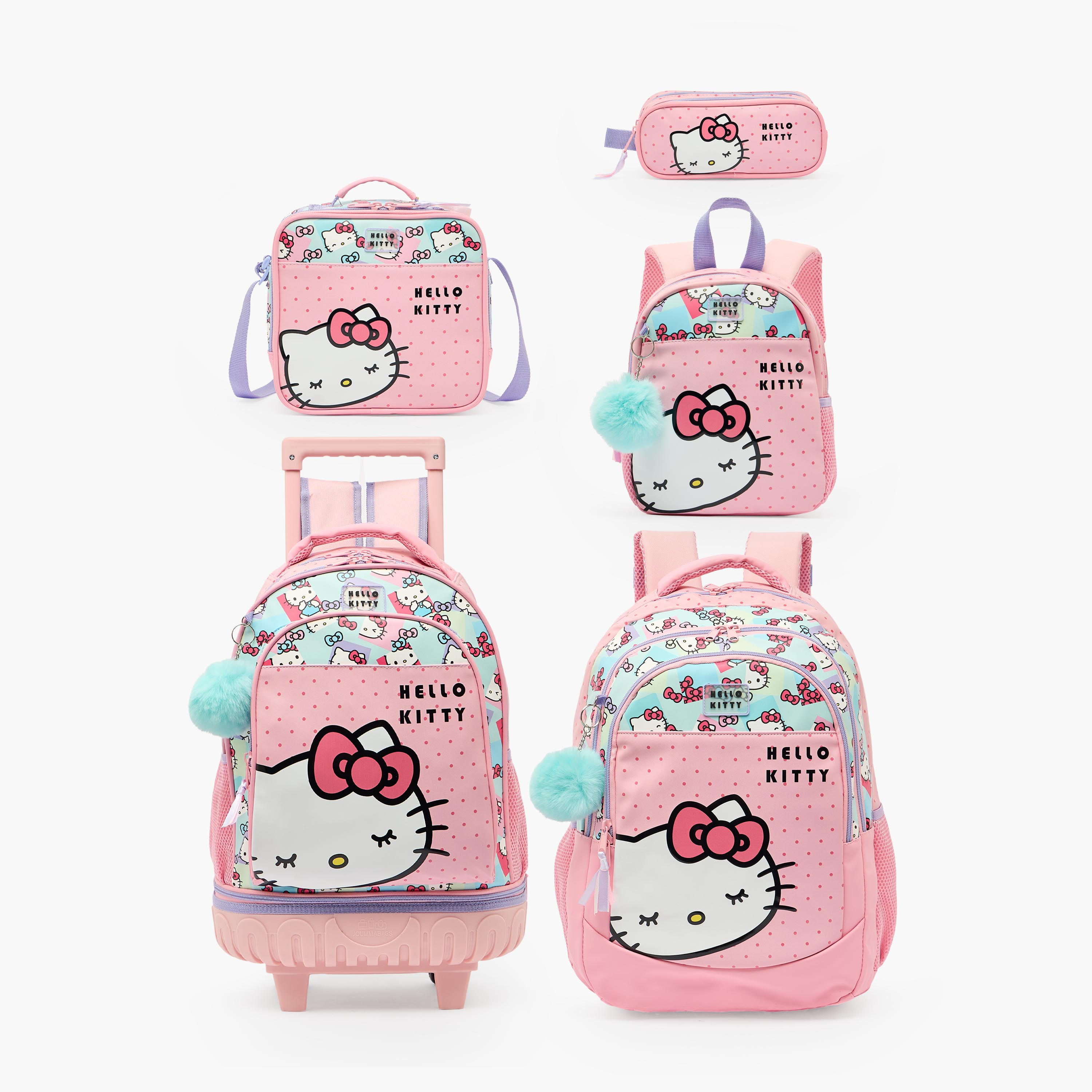 Hello Kitty Printed Backpack for Girls 2-5 Years with Zip Closure - 9 inches-school-bagsandbackpacks-backpacks-image-10