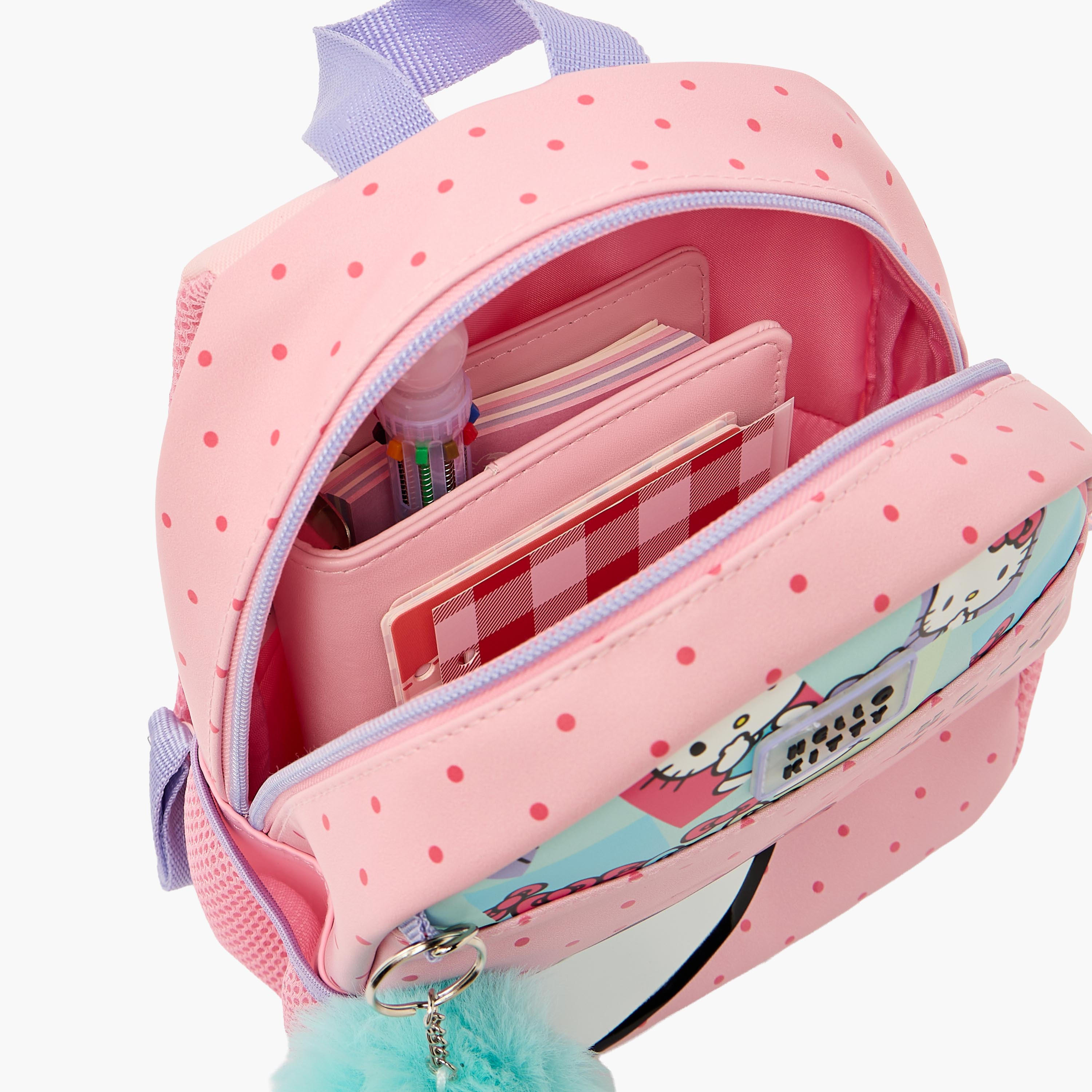 Hello Kitty Printed Backpack for Girls 2-5 Years with Zip Closure - 9 inches-school-bagsandbackpacks-backpacks-image-6