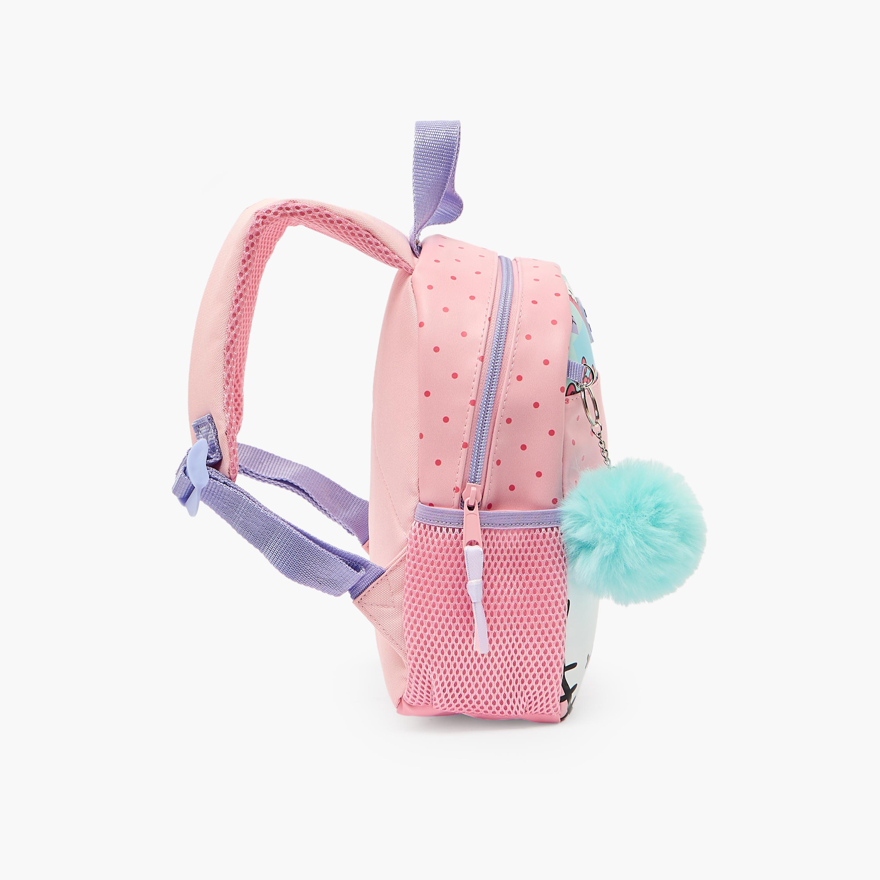 Hello Kitty Printed Backpack for Girls 2-5 Years with Zip Closure - 9 inches-school-bagsandbackpacks-backpacks-image-8
