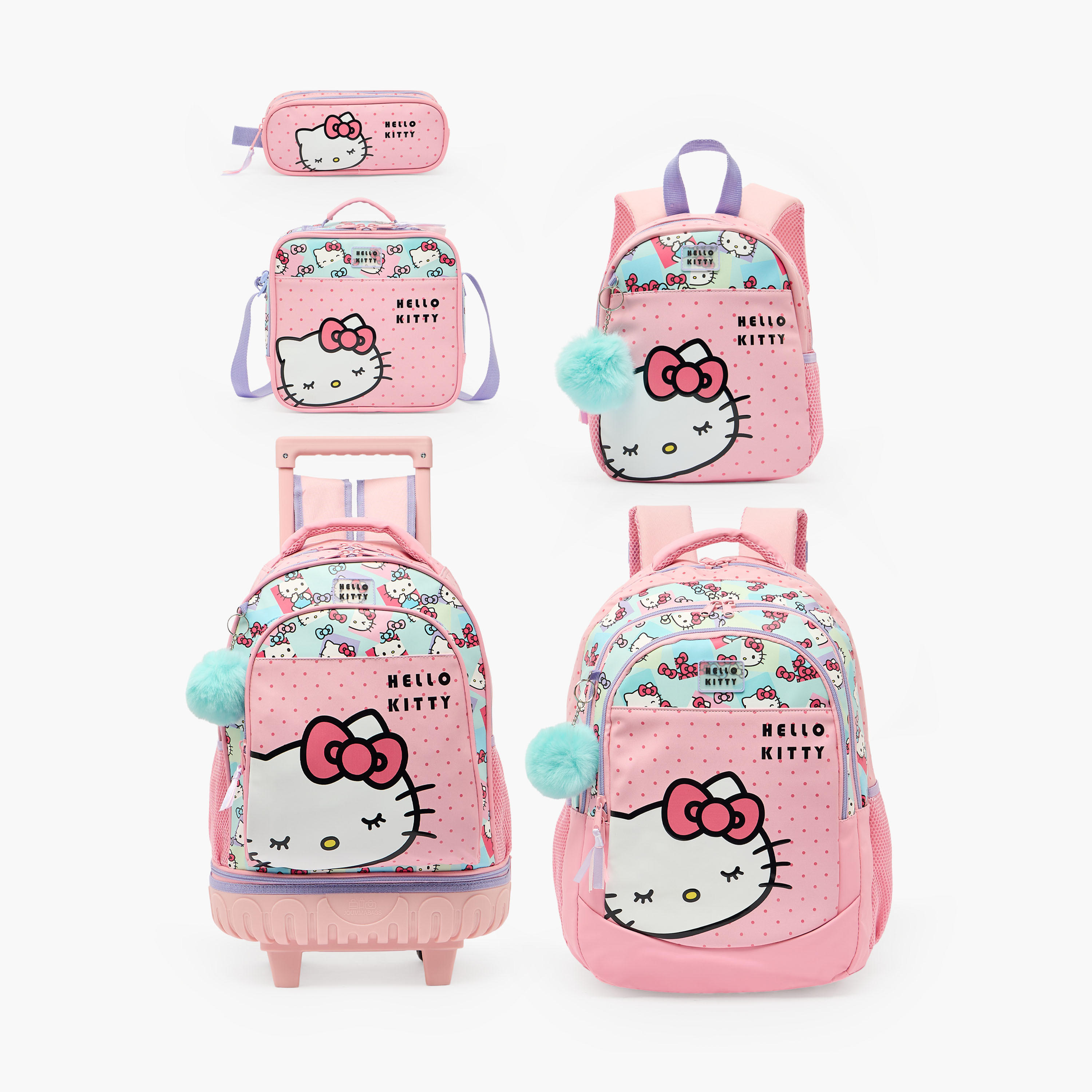Hello Kitty Printed Backpack for Girls 8-12 Years with Padded Shoulder Straps - 18.1 inch-school-bagsandbackpacks-backpacks-image-10