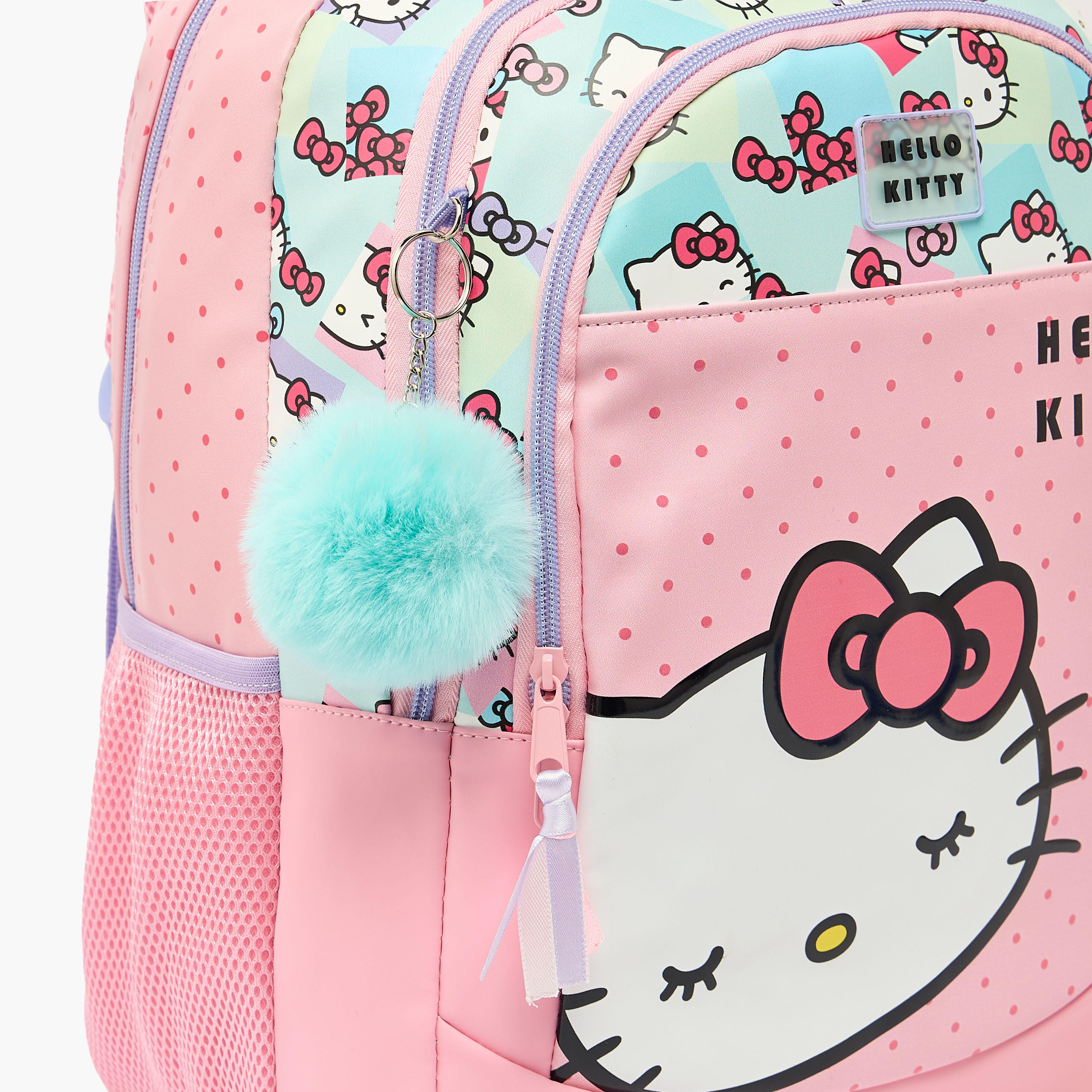 Hello Kitty Printed Backpack for Girls 8-12 Years with Padded Shoulder Straps - 18.1 inch-school-bagsandbackpacks-backpacks-image-4
