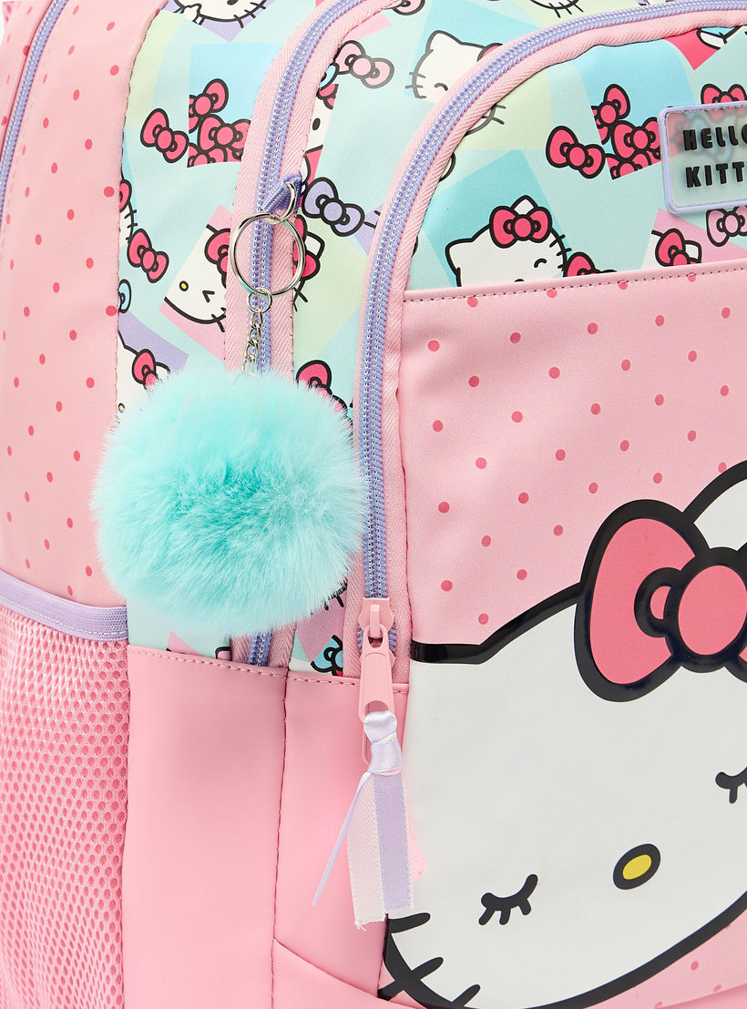 Hello Kitty Printed Backpack for Girls 8-12 Years with Padded Shoulder Straps - 18.1 inch-school-bagsandbackpacks-backpacks-image-4