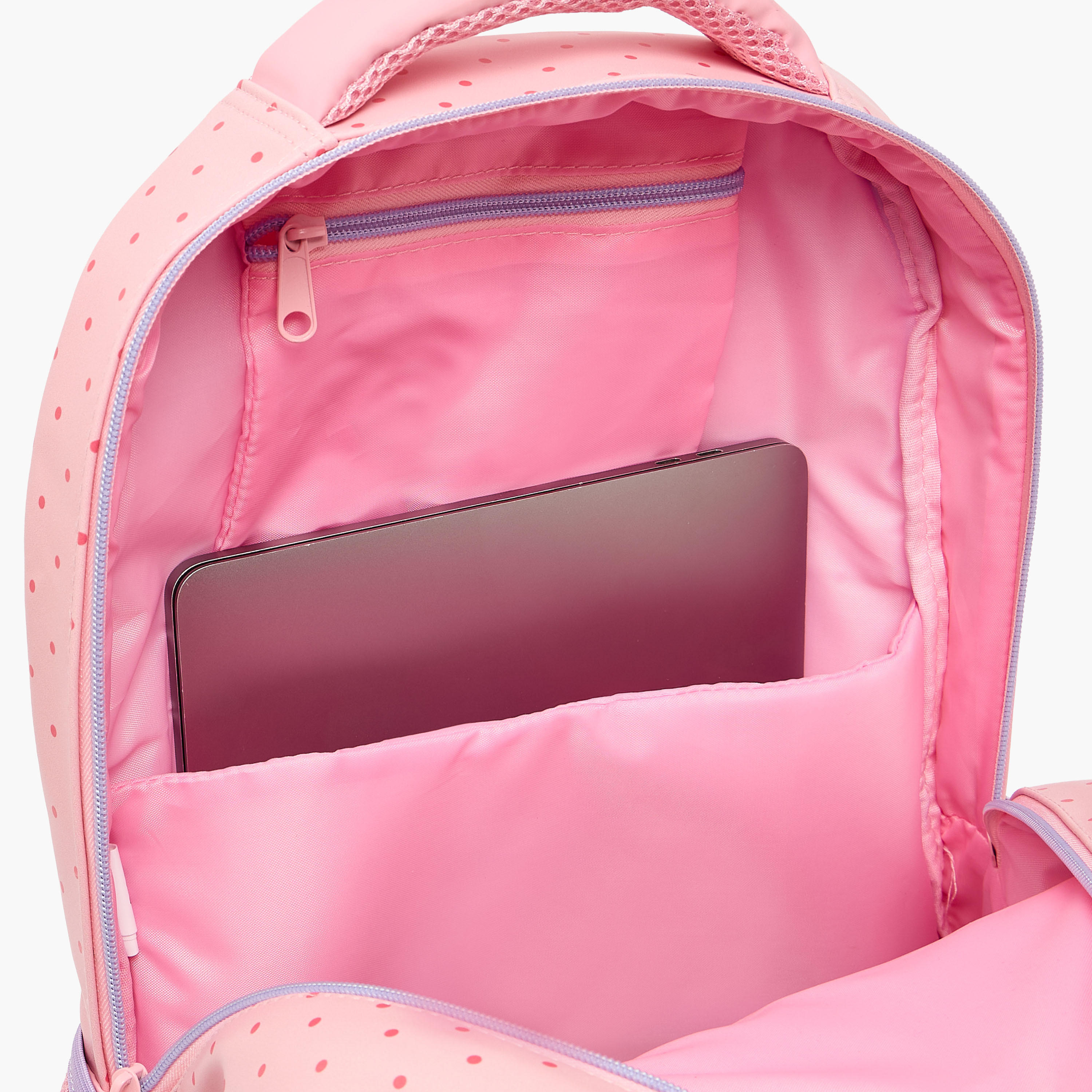 Hello Kitty Printed Backpack for Girls 8-12 Years with Padded Shoulder Straps - 18.1 inch-school-bagsandbackpacks-backpacks-image-6