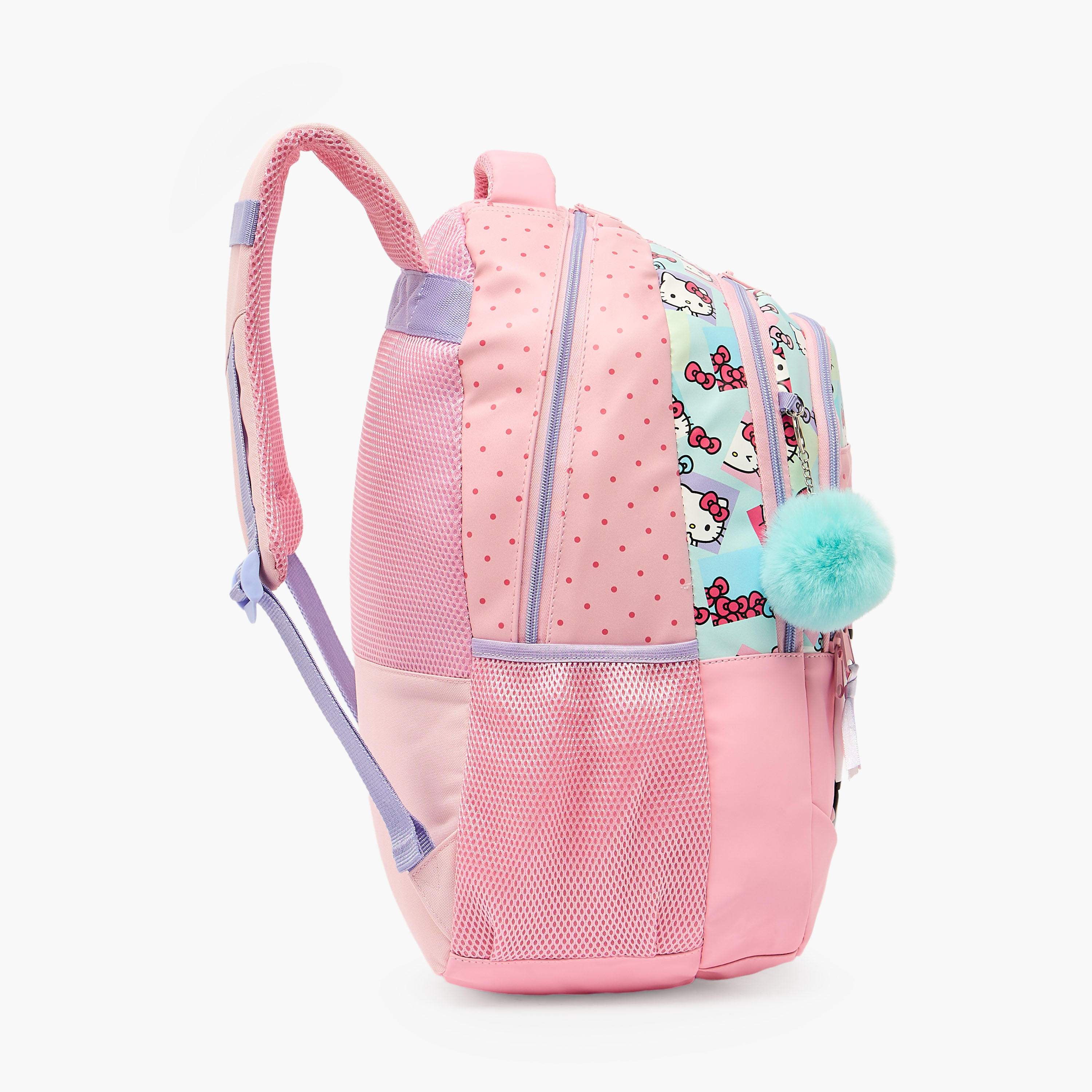 Hello Kitty Printed Backpack for Girls 8-12 Years with Padded Shoulder Straps - 18.1 inch-school-bagsandbackpacks-backpacks-image-8