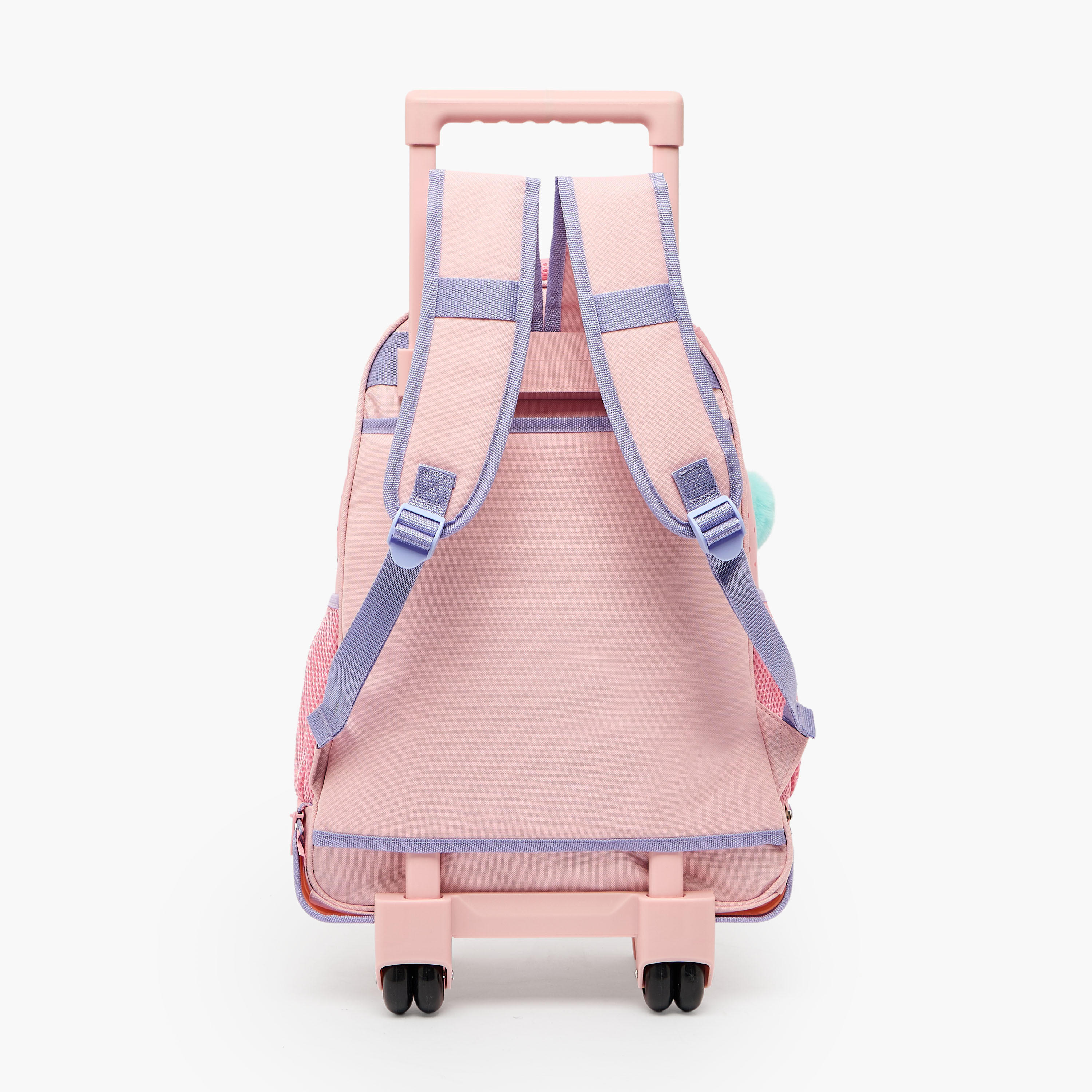 شنطة ظهر ترولي بطبعات هالو كيتي ومقبض قابل للسحب للبنات 8-13 سنوات - 18 بوصة-school-bagsandbackpacks-trolleybags-image-10