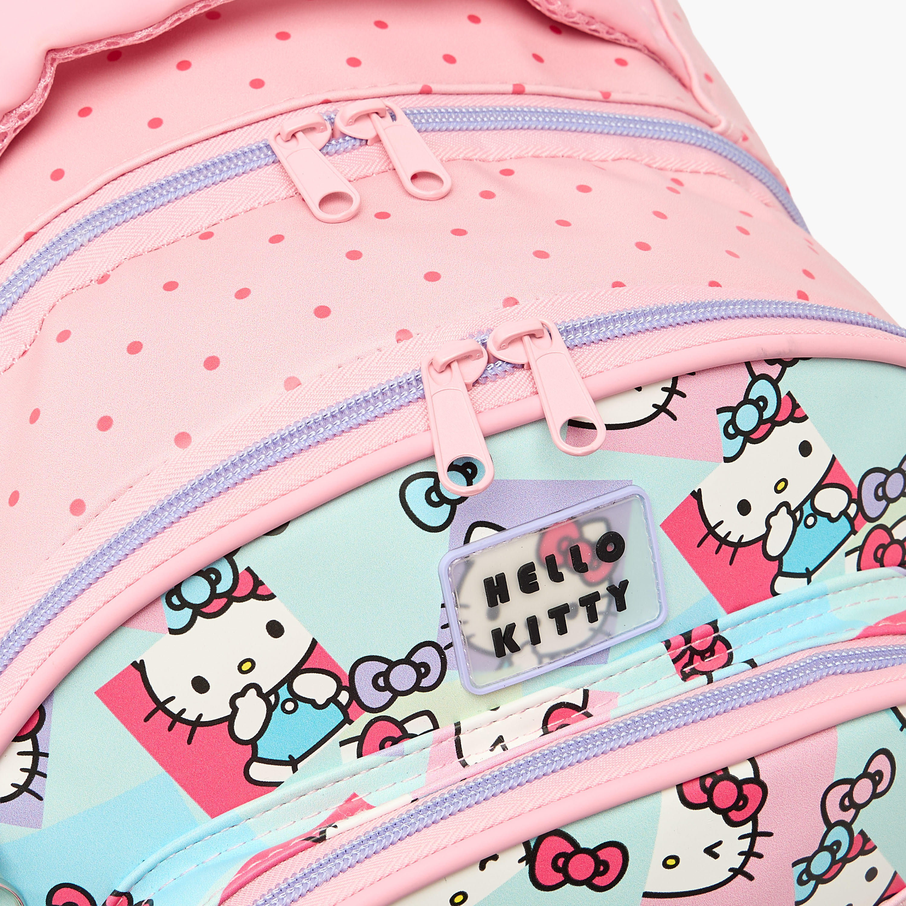شنطة ظهر ترولي بطبعات هالو كيتي ومقبض قابل للسحب للبنات 8-13 سنوات - 18 بوصة-school-bagsandbackpacks-trolleybags-image-5