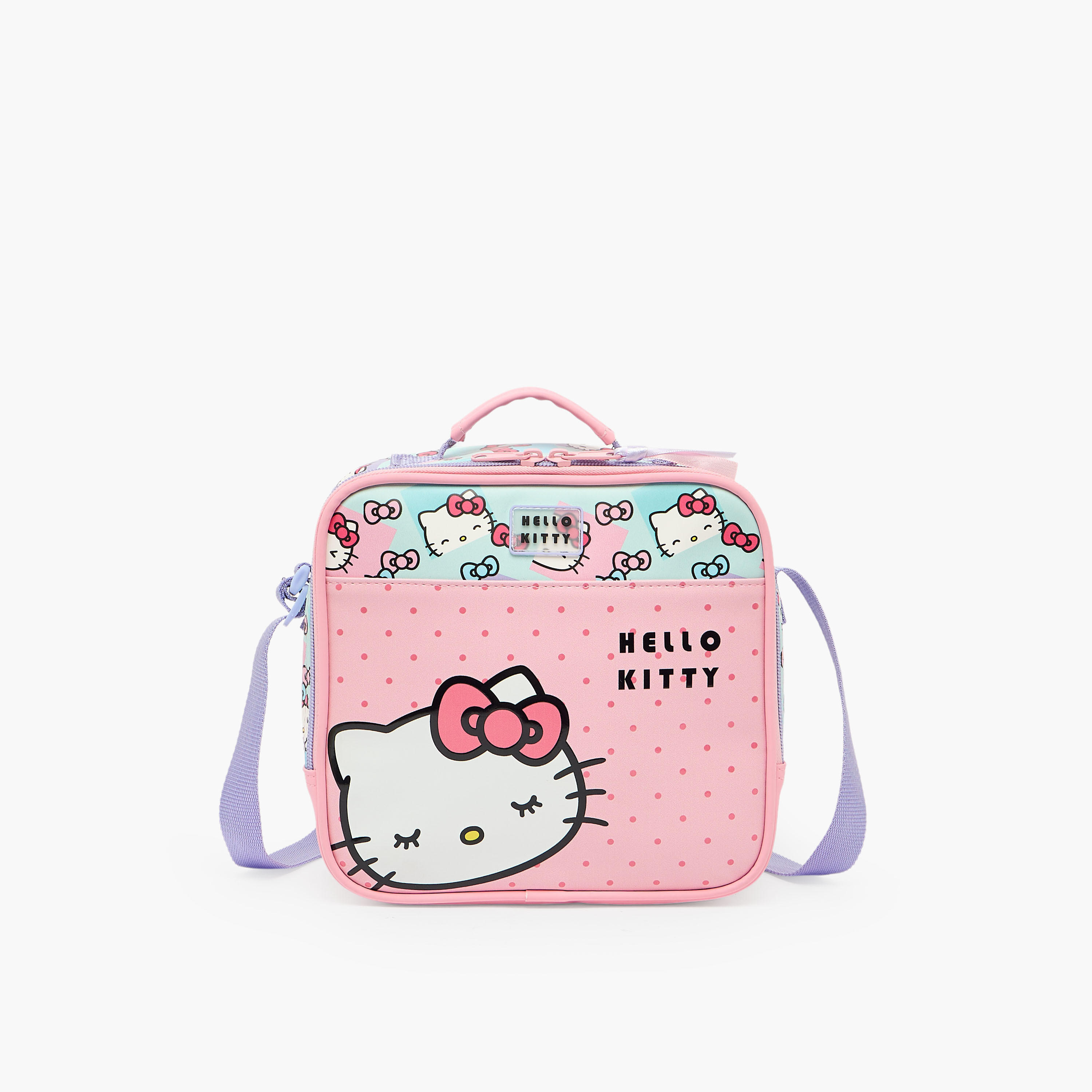 Hello Kitty Printed Lunch Bag for Girls 5-8 Years with Adjustable Strap-school-lunchessentials-lunchbags-image-1