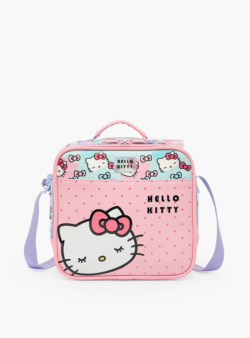 Hello Kitty Printed Lunch Bag for Girls 5-8 Years with Adjustable Strap-school-lunchessentials-lunchbags-image-1