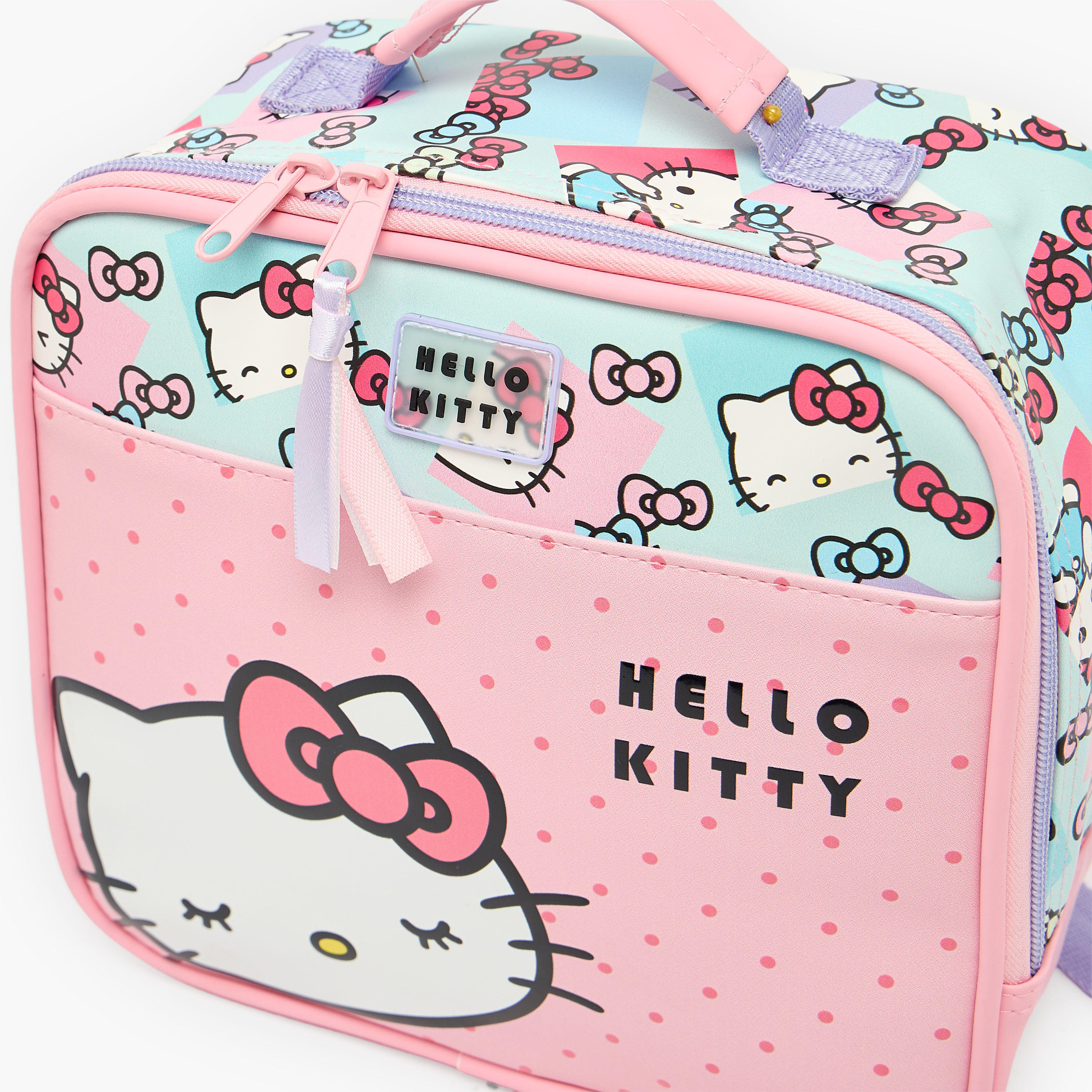 Hello Kitty Printed Lunch Bag for Girls 5-8 Years with Adjustable Strap-school-lunchessentials-lunchbags-image-3