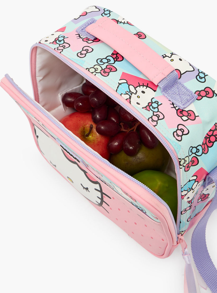 Hello Kitty Printed Lunch Bag for Girls 5-8 Years with Adjustable Strap-school-lunchessentials-lunchbags-image-5