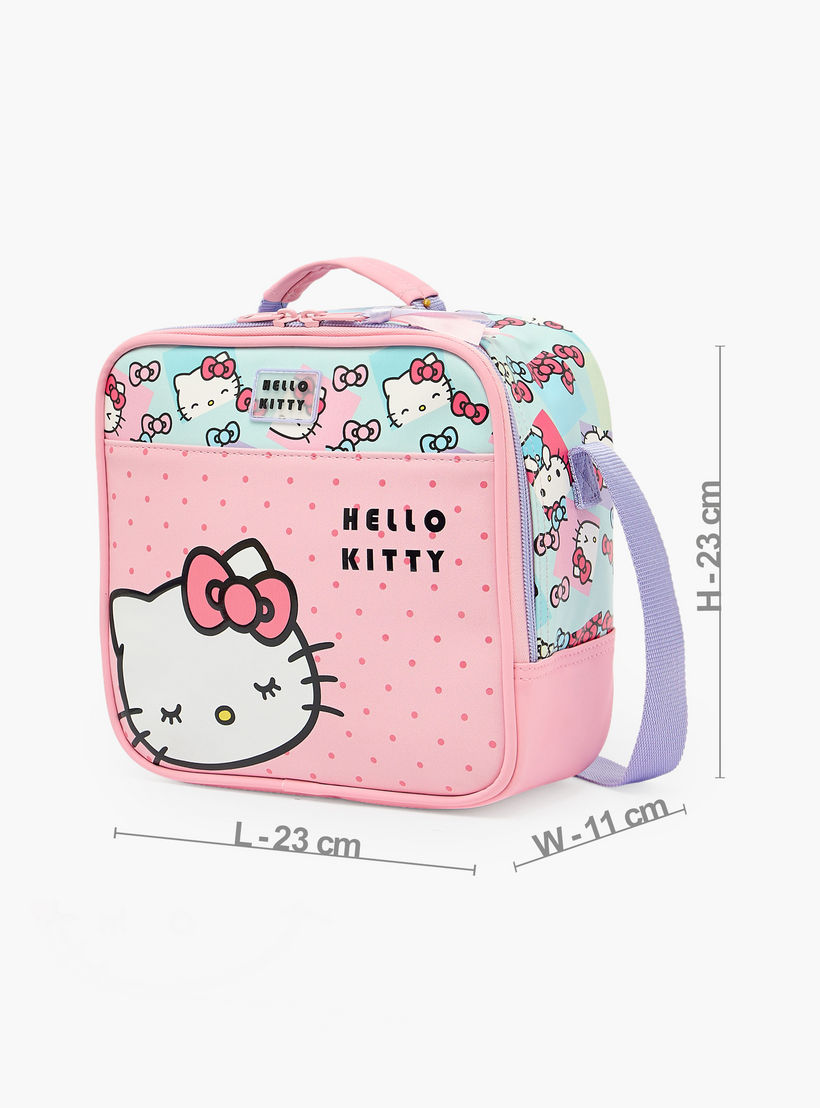 Hello Kitty Printed Lunch Bag for Girls 5-8 Years with Adjustable Strap-school-lunchessentials-lunchbags-image-6