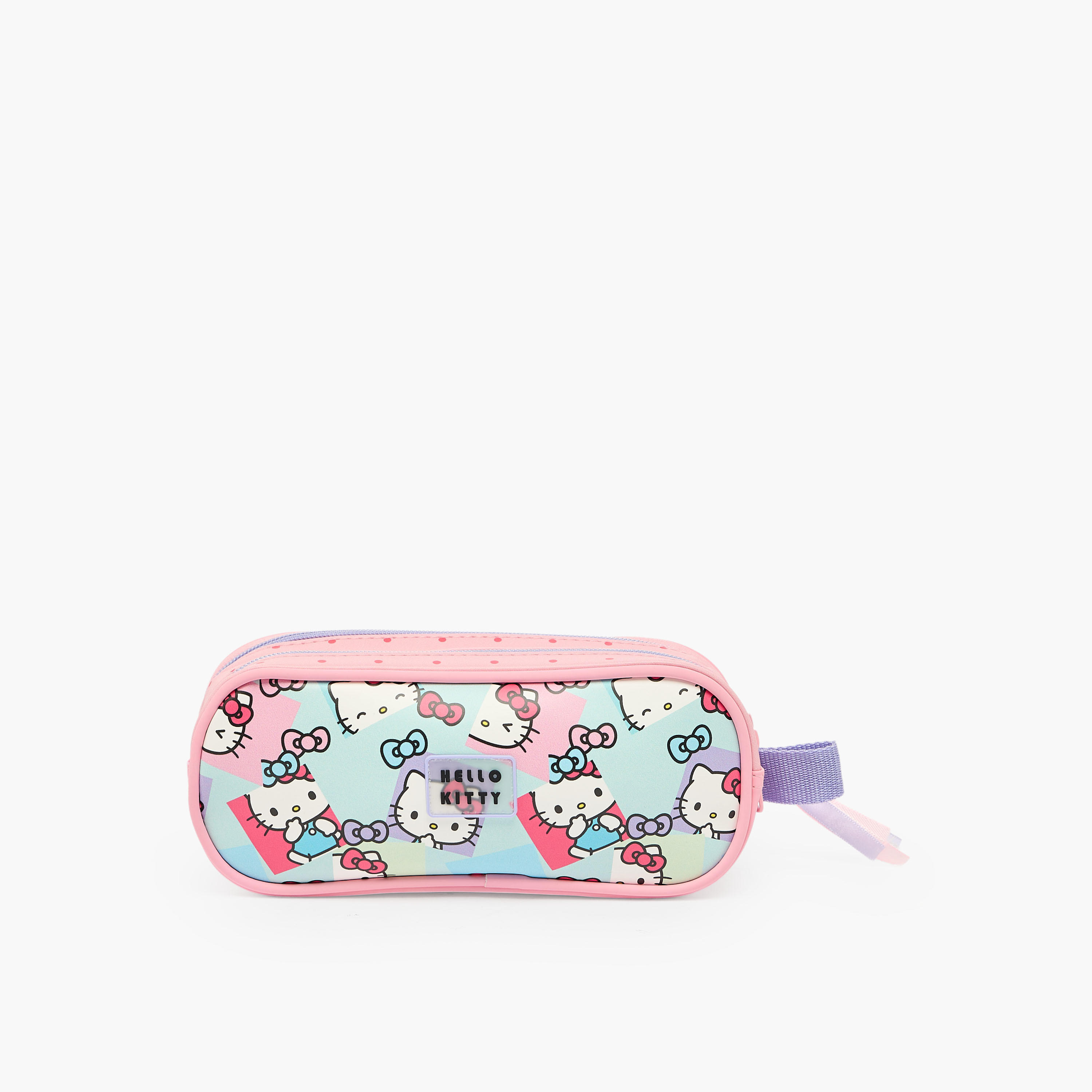 Hello Kitty Printed Pencil Pouch with 2 Compartments-school-stationery-pencilcases-image-4