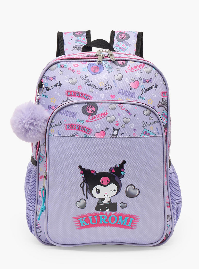 شنطة ظهر بحمالات مبطنة وطبعات كورومي للبنات من 5-8 سنوات من سانريو - 16 بوصة-school-bagsandbackpacks-backpacks-image-1
