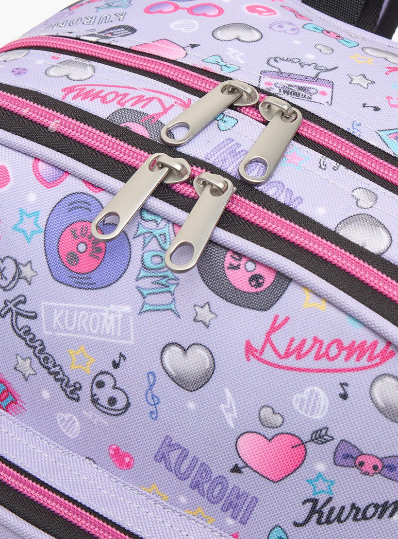 شنطة ظهر بحمالات مبطنة وطبعات كورومي للبنات من 5-8 سنوات من سانريو - 16 بوصة-school-bagsandbackpacks-backpacks-image-5