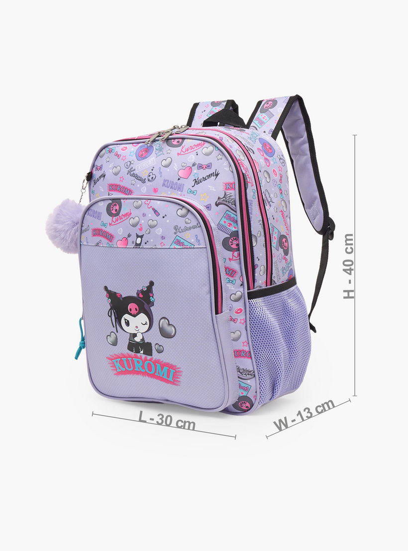 شنطة ظهر بحمالات مبطنة وطبعات كورومي للبنات من 5-8 سنوات من سانريو - 16 بوصة-school-bagsandbackpacks-backpacks-image-7