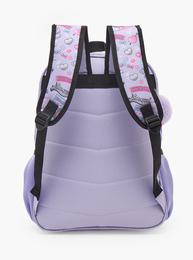 شنطة ظهر بحمالات مبطنة وطبعات كورومي للبنات من 5-8 سنوات من سانريو - 16 بوصة-school-bagsandbackpacks-backpacks-image-9