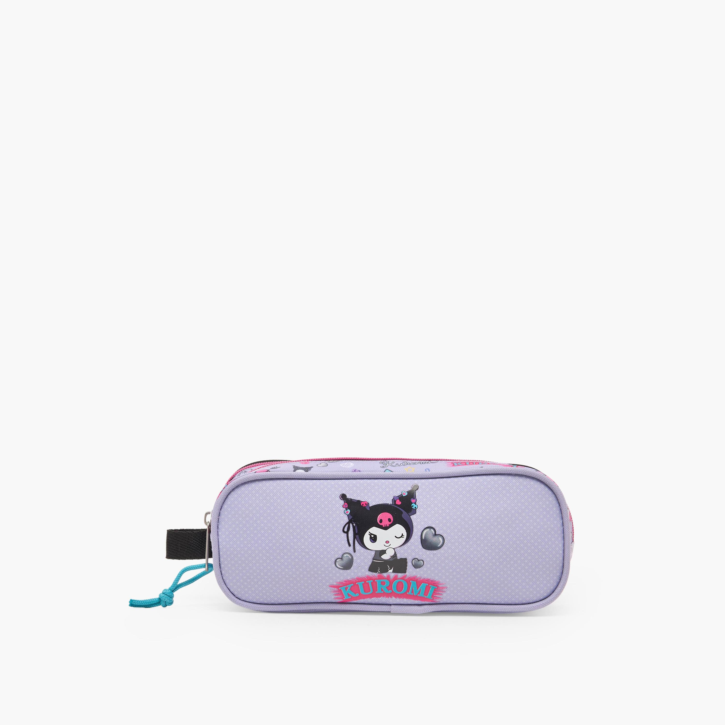 مقلمة بقسمين وطبعات كورومي من سانريو-school-stationery-pencilcases-image-1
