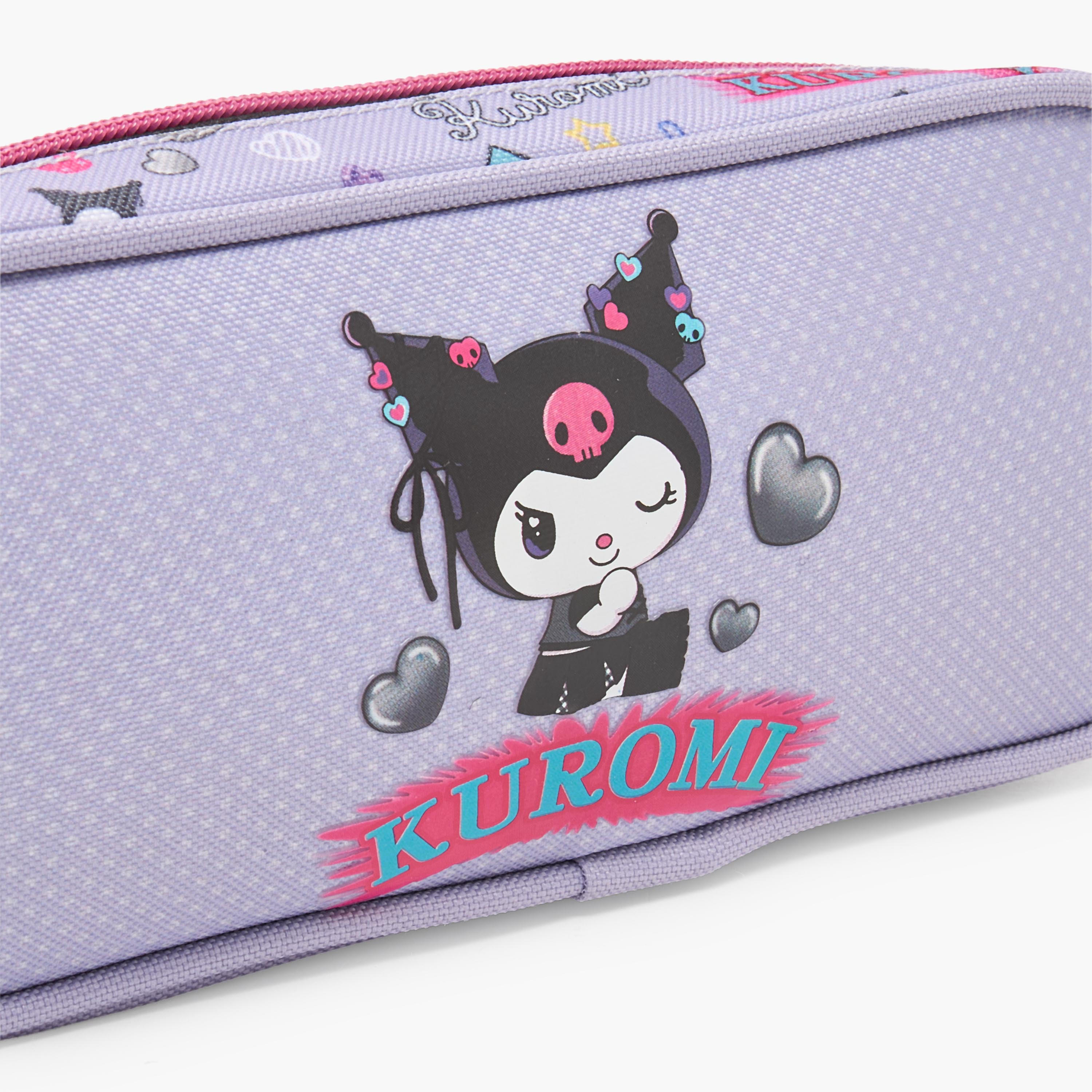 مقلمة بقسمين وطبعات كورومي من سانريو-school-stationery-pencilcases-image-7