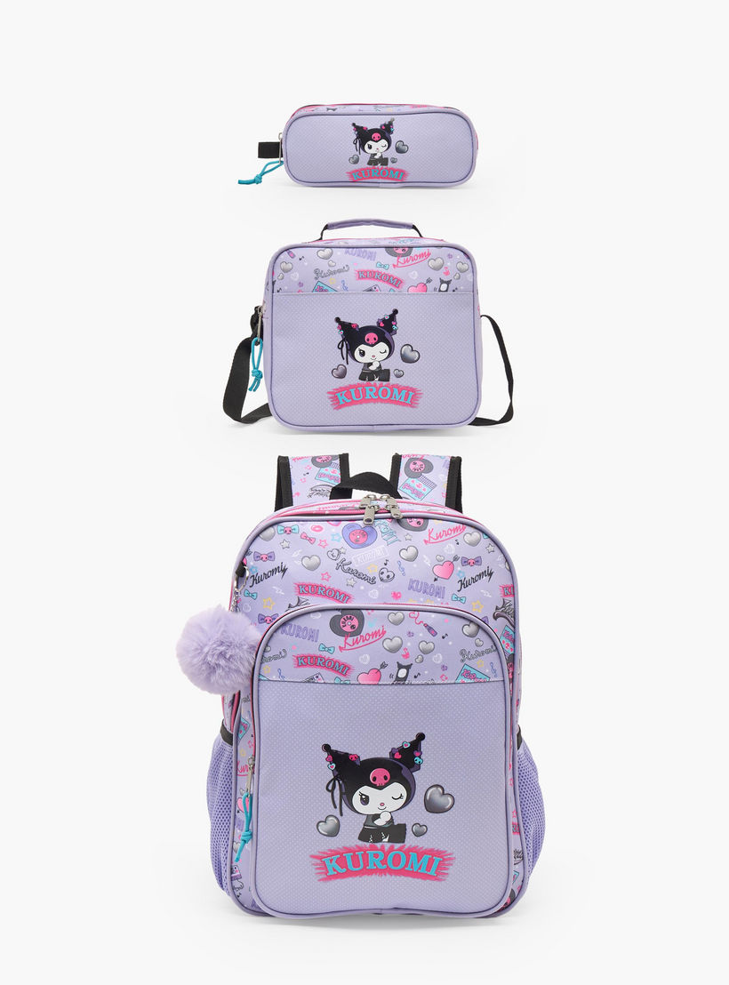 مقلمة بقسمين وطبعات كورومي من سانريو-school-stationery-pencilcases-image-9