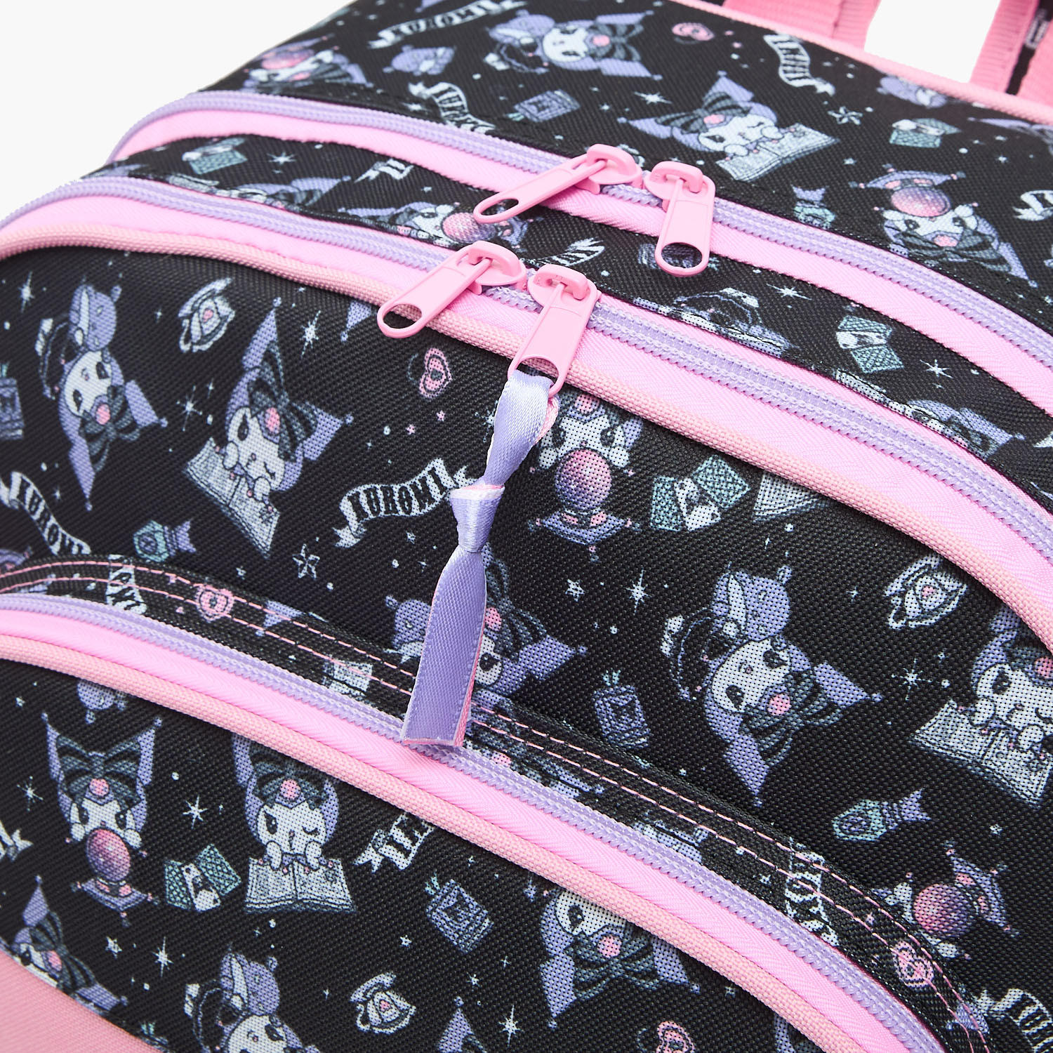 Sanrio Kuromi Print Backpack for Girls 5-8 Years with Adjustable Shoulder Straps - 16 inches-school-bagsandbackpacks-backpacks-image-5