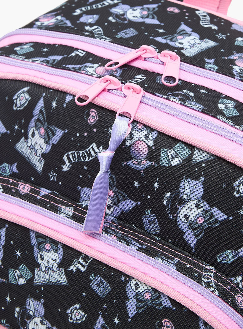 Sanrio Kuromi Print Backpack for Girls 5-8 Years with Adjustable Shoulder Straps - 16 inches-school-bagsandbackpacks-backpacks-image-5