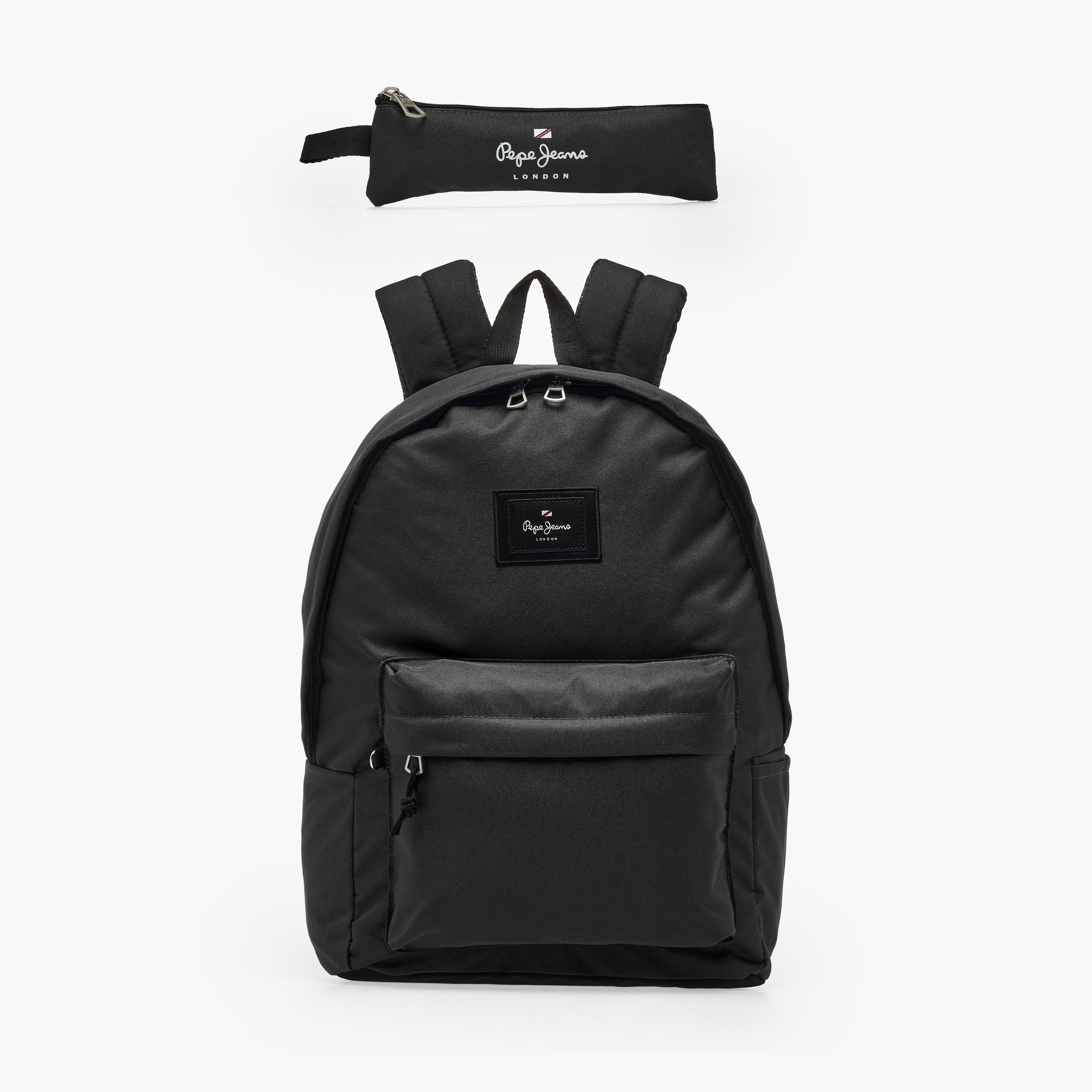 Pepe Jeans Aris Logo Applique Backpack for Boys 8-13 Years with Padded Shoulder Straps - 18 inches-school-bagsandbackpacks-backpacks-image-2