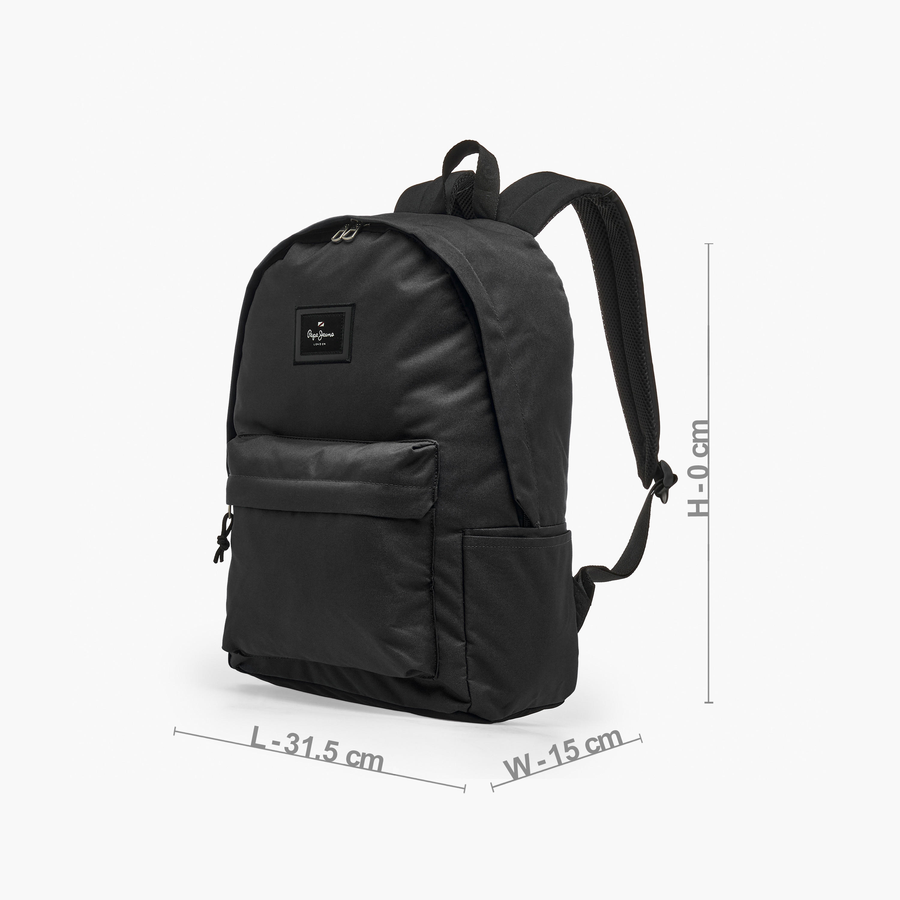 Pepe Jeans Aris Logo Applique Backpack for Boys 8-13 Years with Padded Shoulder Straps - 18 inches-school-bagsandbackpacks-backpacks-image-9