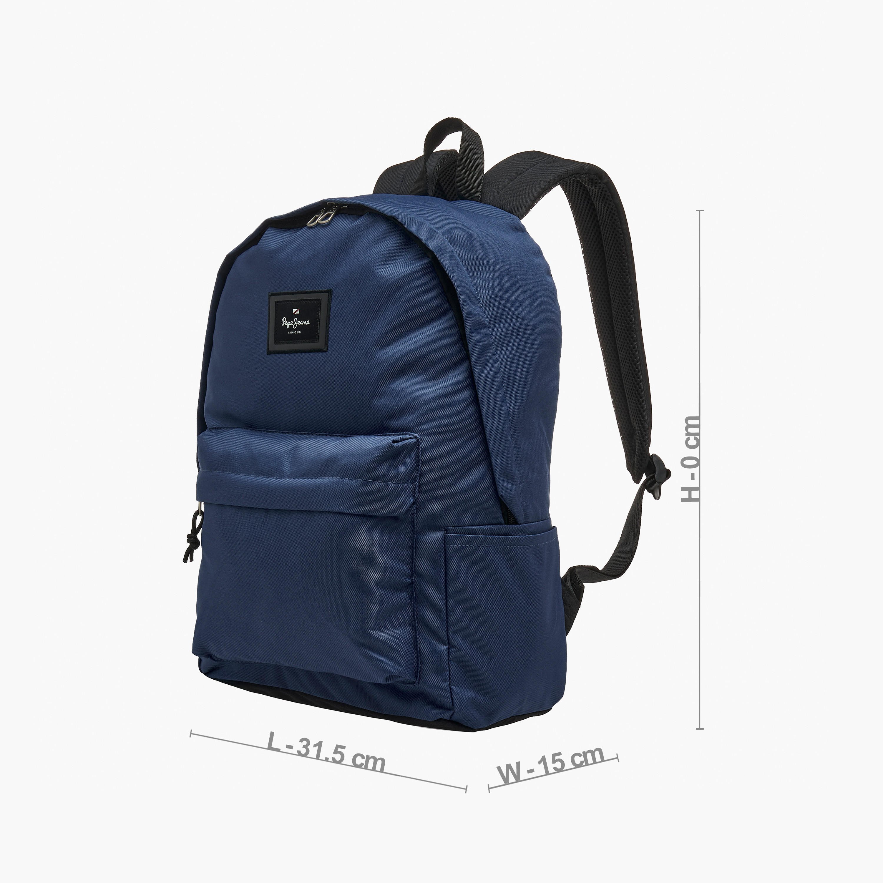 Pepe Jeans Aris Logo Applique Backpack for Boys 8-13 Years with Pencil Pouch - 18 inches-school-bagsandbackpacks-backpacks-image-9