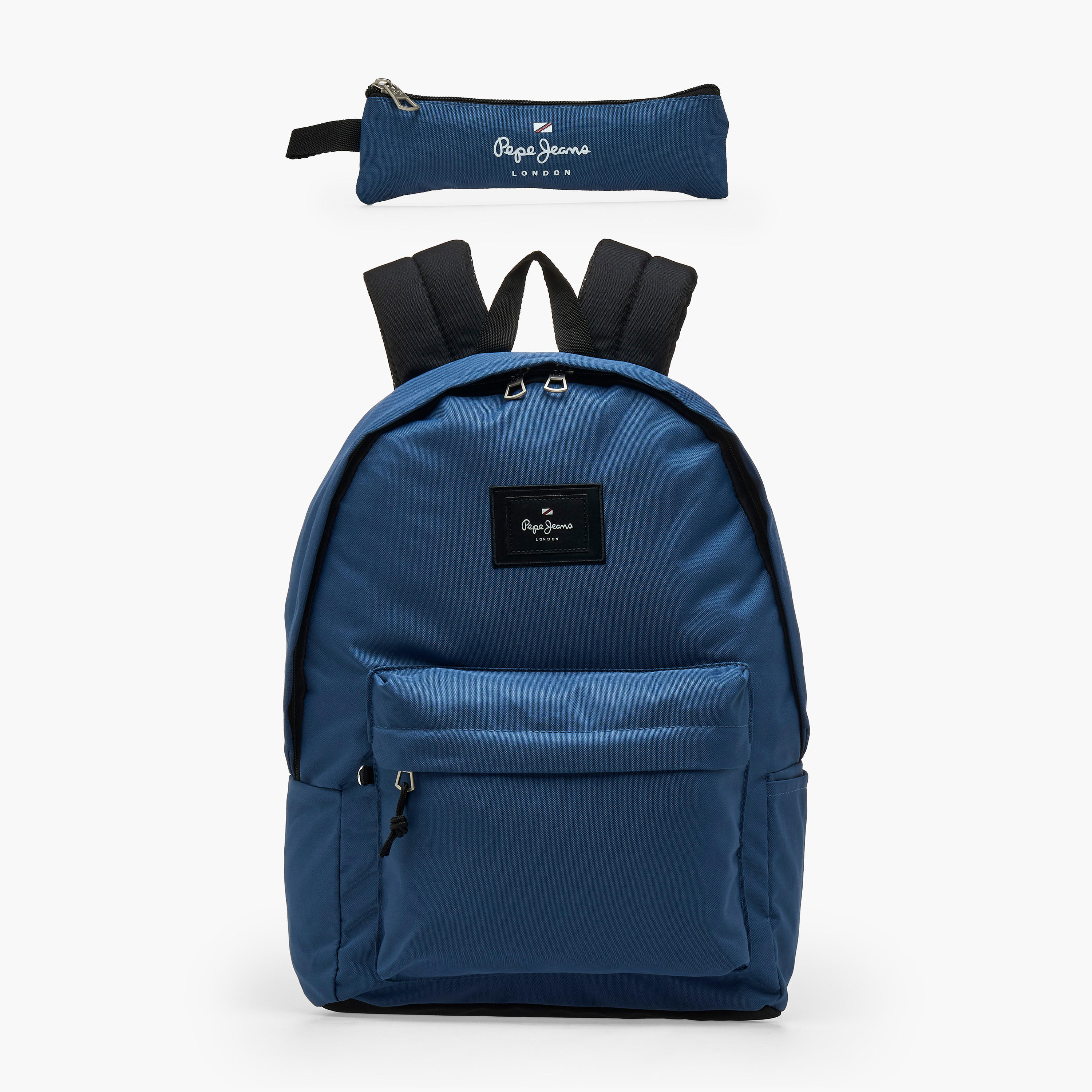 Pepe Jeans Aris Logo Applique Backpack for Boys 8-13 Years with Padded Shoulder Straps - 18 inches-school-bagsandbackpacks-backpacks-image-2