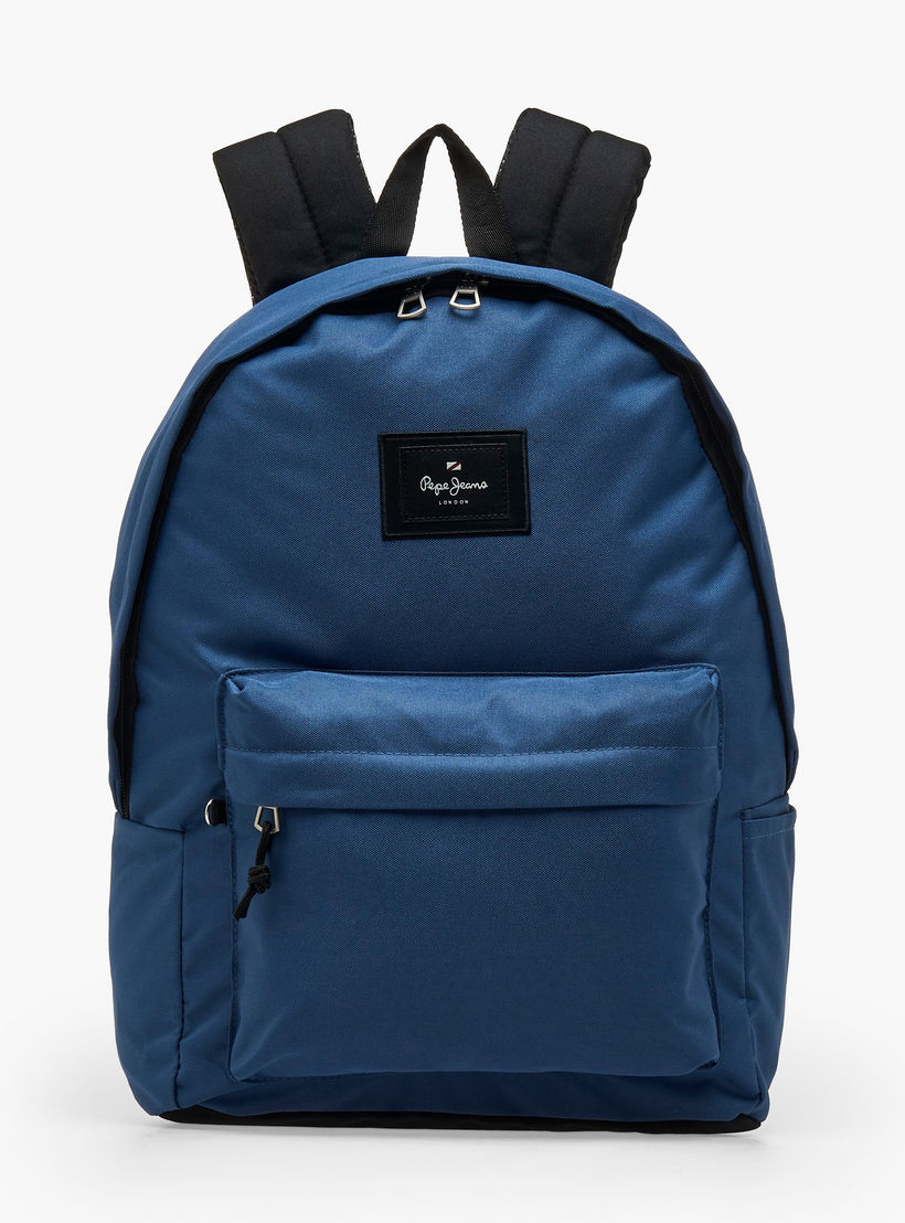 Pepe Jeans Aris Logo Applique Backpack for Boys 8-13 Years with Padded Shoulder Straps - 18 inches-school-bagsandbackpacks-backpacks-image-4