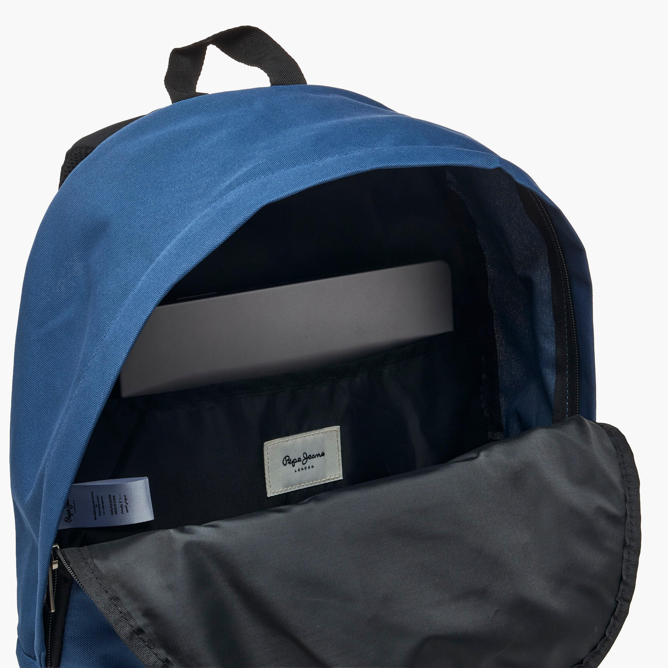 Pepe Jeans Aris Logo Applique Backpack for Boys 8-13 Years with Padded Shoulder Straps - 18 inches-school-bagsandbackpacks-backpacks-image-8