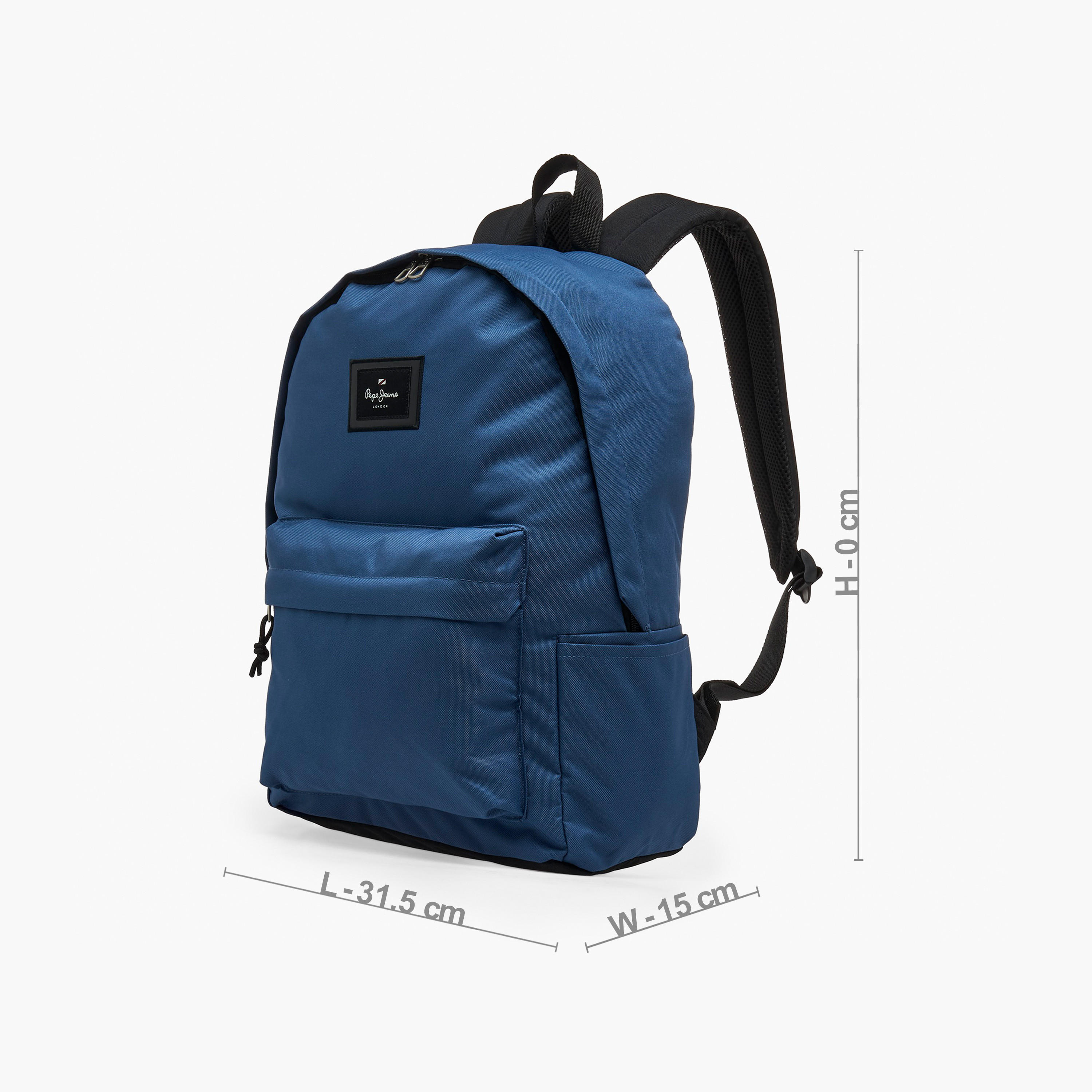 Pepe Jeans Aris Logo Applique Backpack for Boys 8-13 Years with Padded Shoulder Straps - 18 inches-school-bagsandbackpacks-backpacks-image-9