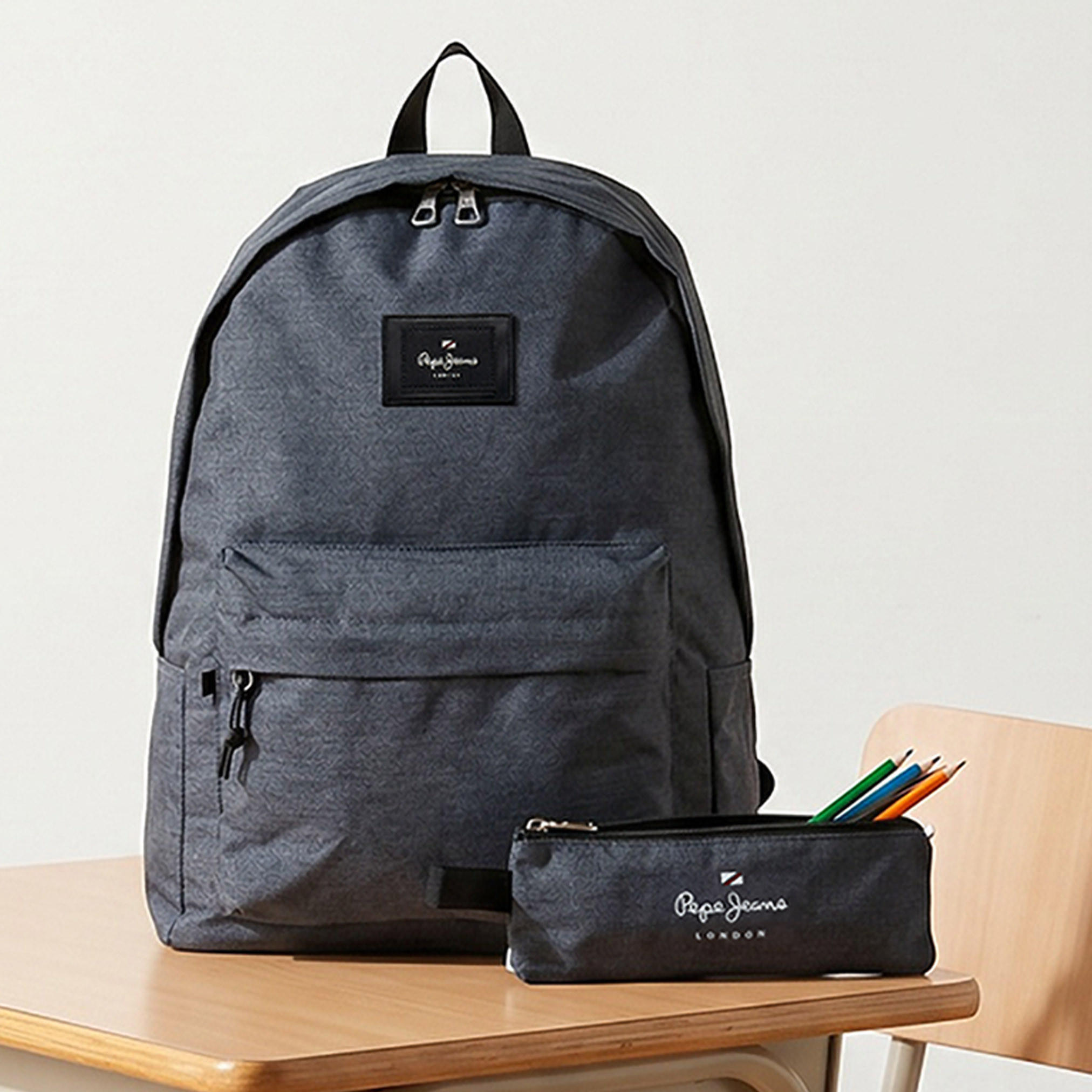 شنطة ظهر بزخارف مع مقلمة 8-13 سنة من بيبي جينز آريس - 18 بوصة-school-bagsandbackpacks-backpacks-image-1