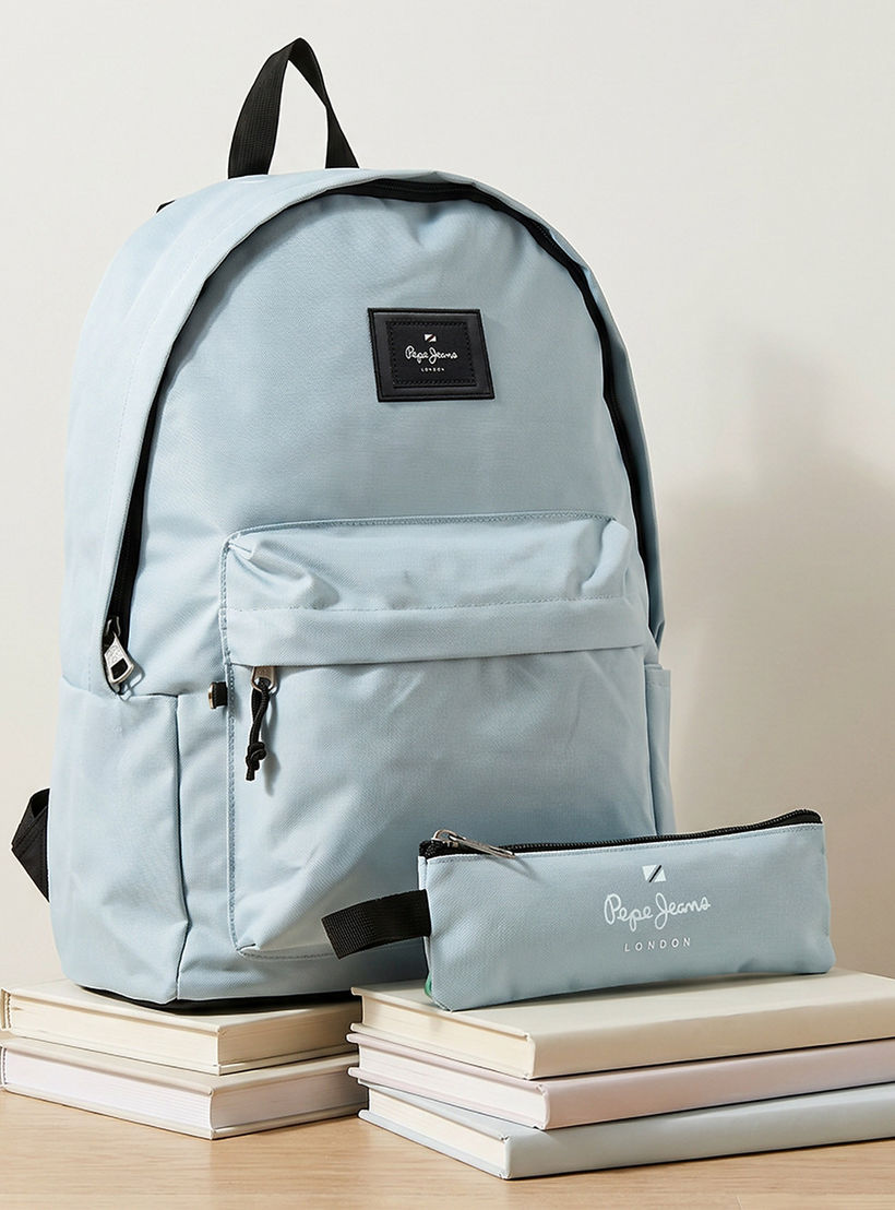 شنطة ظهر بطبعة شعار أريس للبنات من 8-13 سنة مع مقلمة - 18 بوصة من بيبي جينز-school-bagsandbackpacks-backpacks-image-1