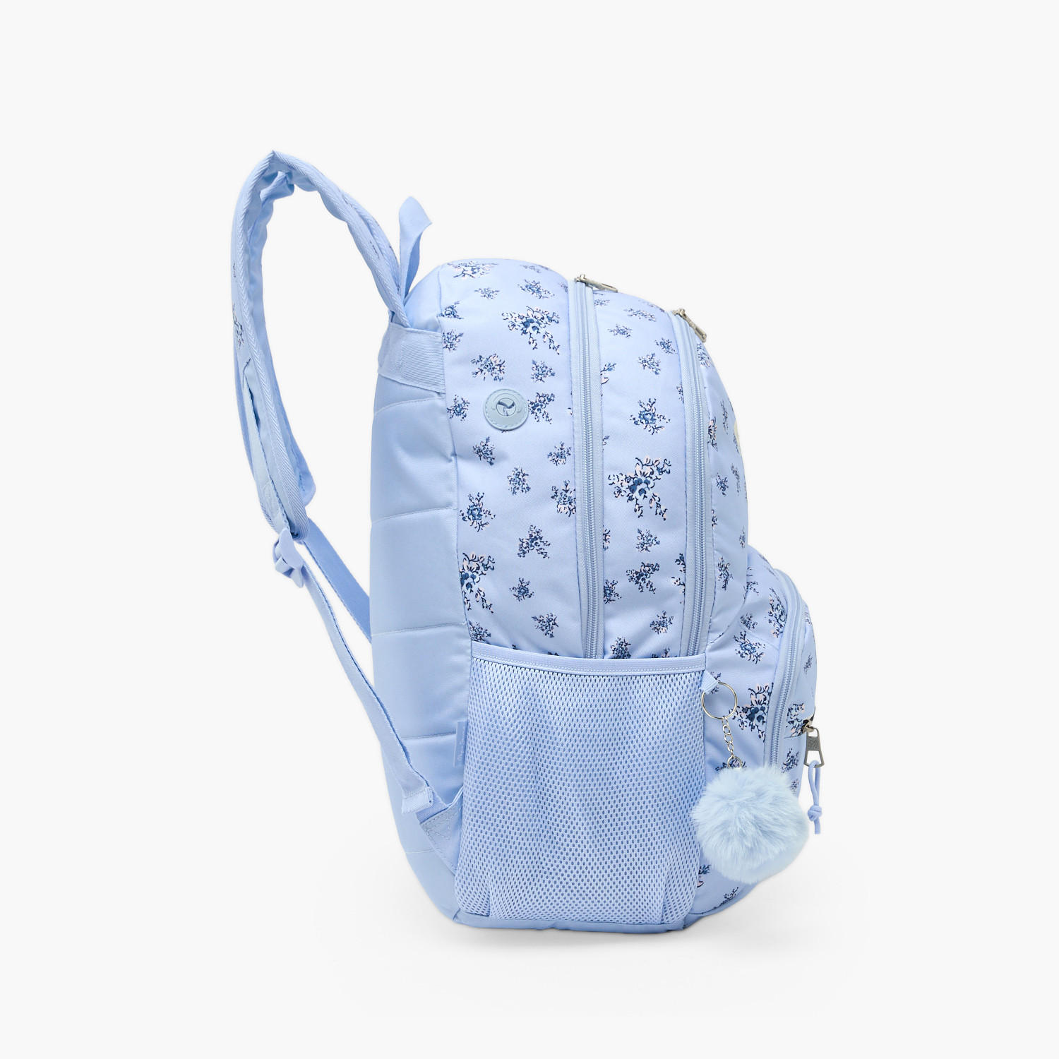 Pepe Jeans Olivia Floral Print Backpack for Girls 8-13 Years with Pom-Pom Accent - 18 inches-school-bagsandbackpacks-backpacks-image-10