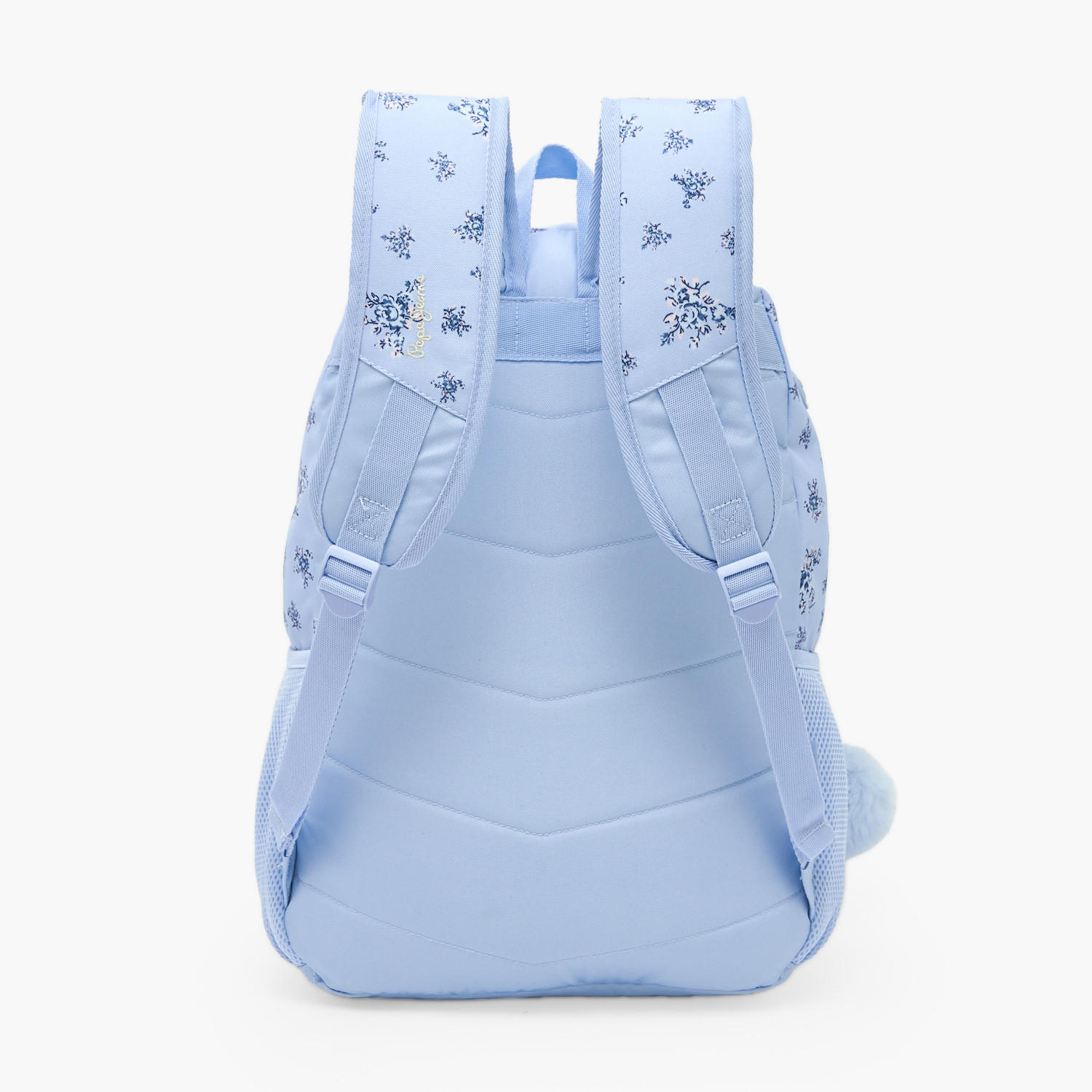 Pepe Jeans Olivia Floral Print Backpack for Girls 8-13 Years with Pom-Pom Accent - 18 inches-school-bagsandbackpacks-backpacks-image-11