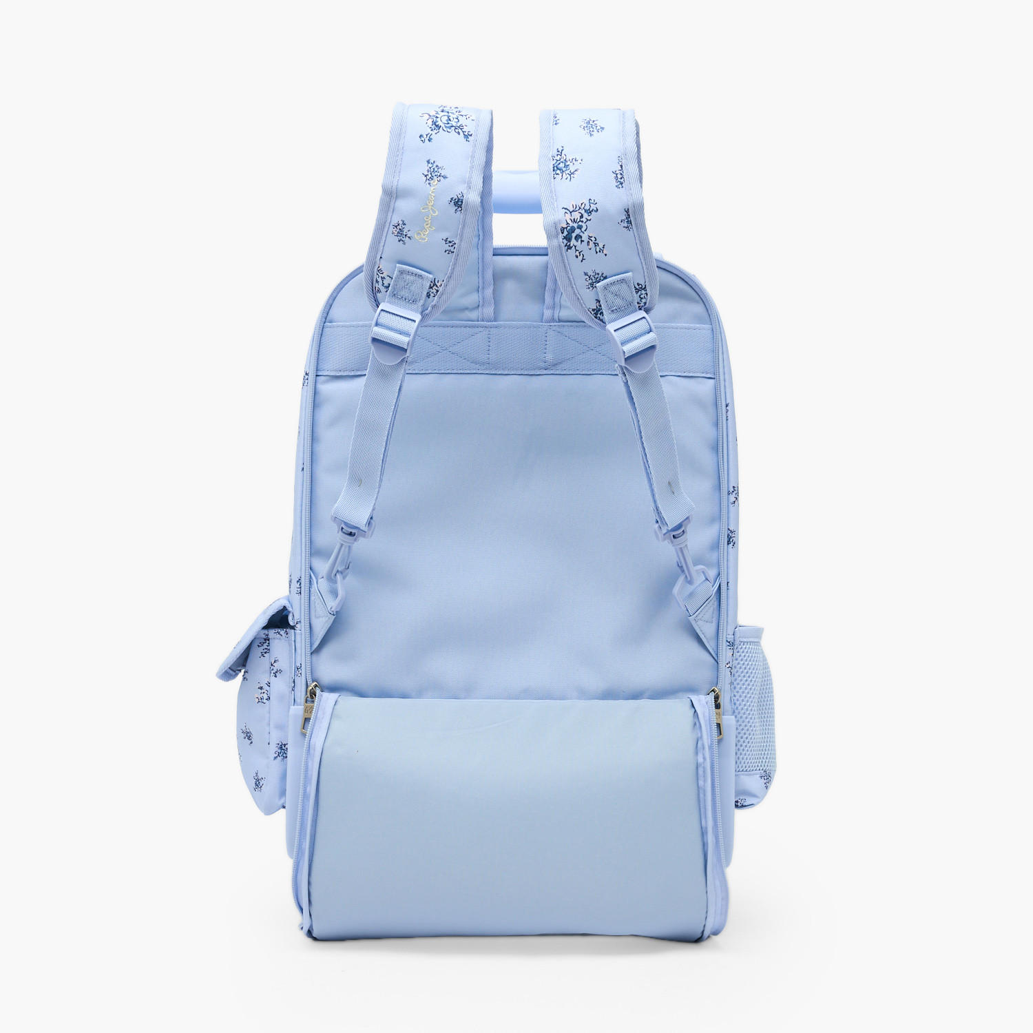 Pepe Jeans Olivia Floral Print Trolley Backpack for Girls 8-13 Years with Pom-Pom Accent - 17 inches-school-bagsandbackpacks-trolleybags-image-11