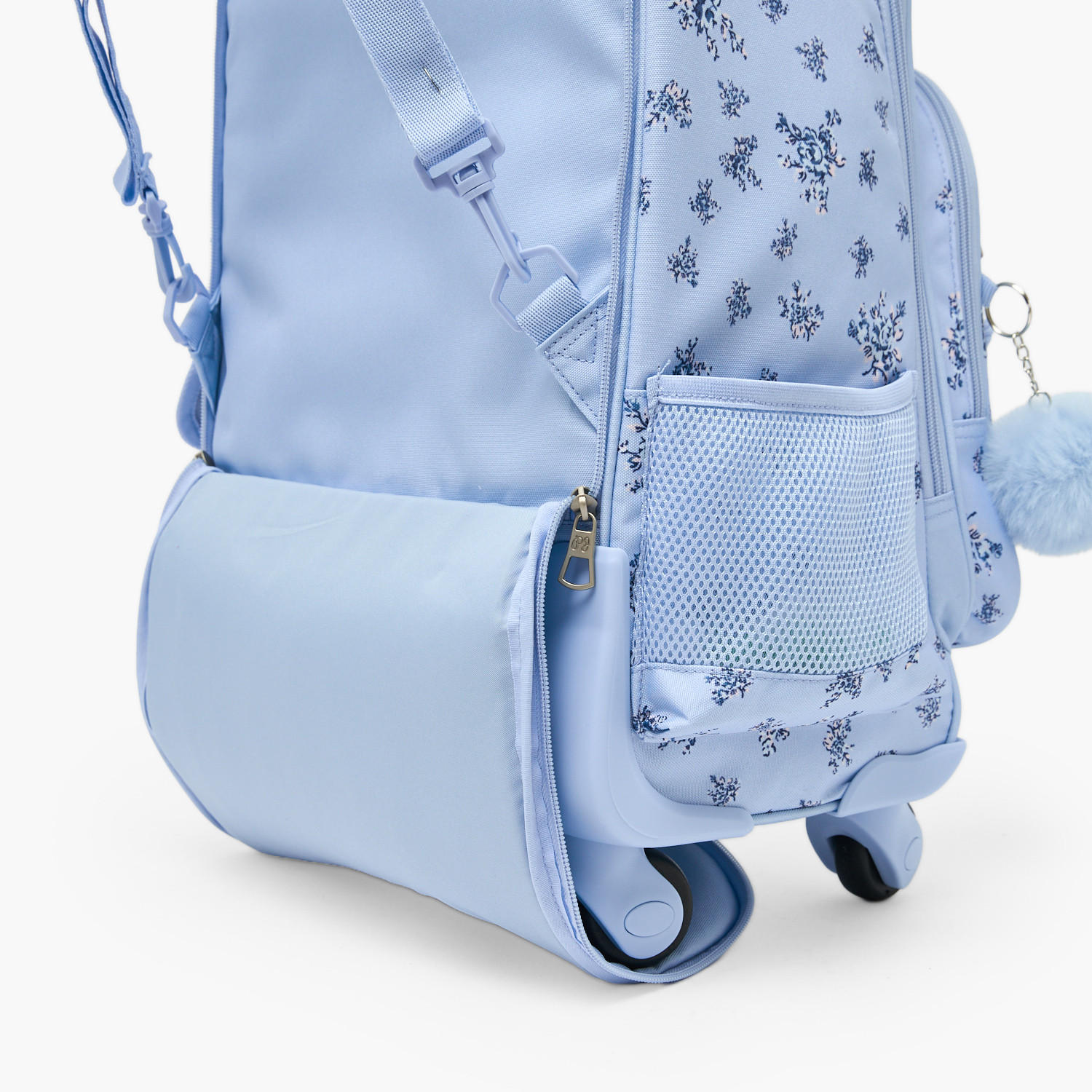 Pepe Jeans Olivia Floral Print Trolley Backpack for Girls 8-13 Years with Pom-Pom Accent - 17 inches-school-bagsandbackpacks-trolleybags-image-15