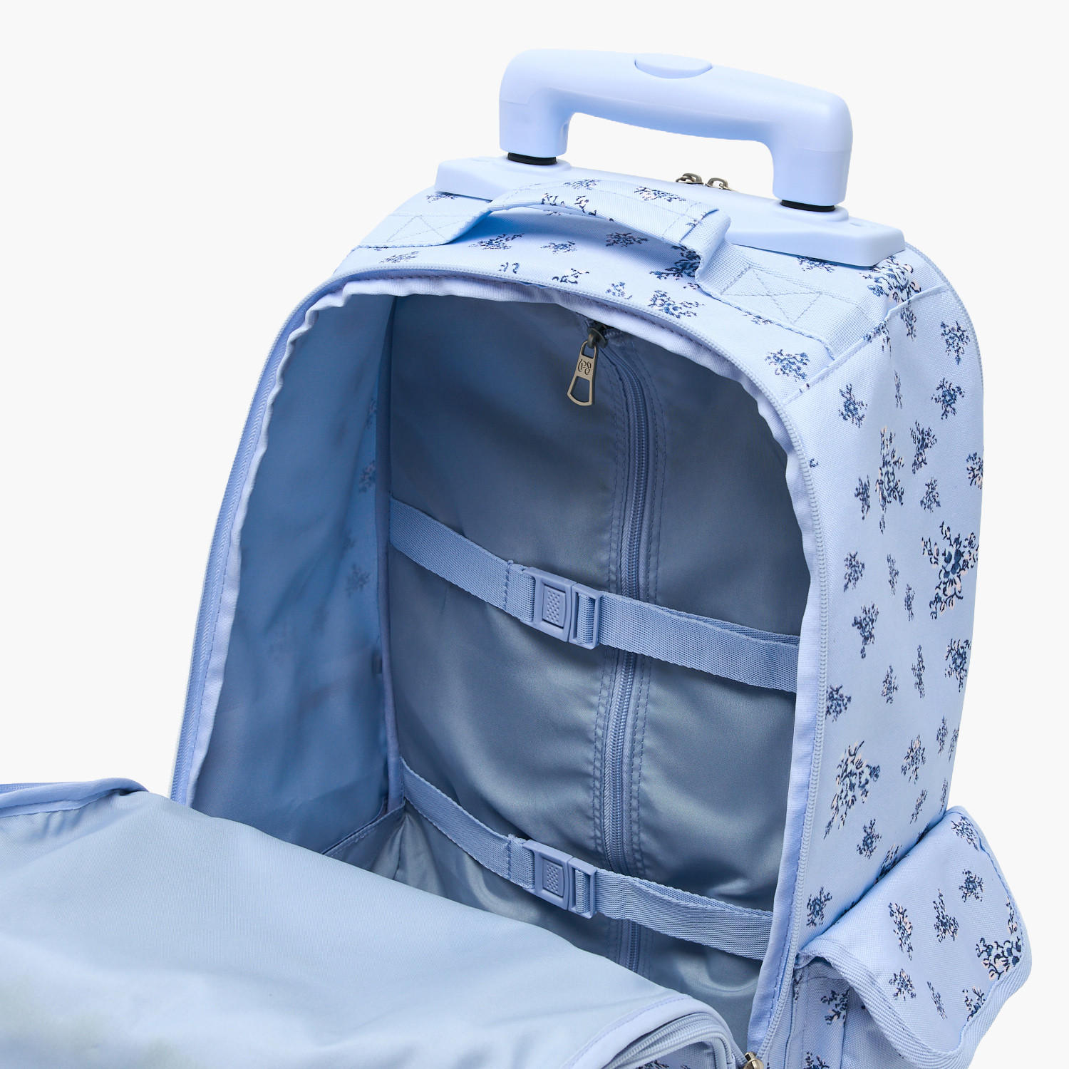 Pepe Jeans Olivia Floral Print Trolley Backpack for Girls 8-13 Years with Pom-Pom Accent - 17 inches-school-bagsandbackpacks-trolleybags-image-6
