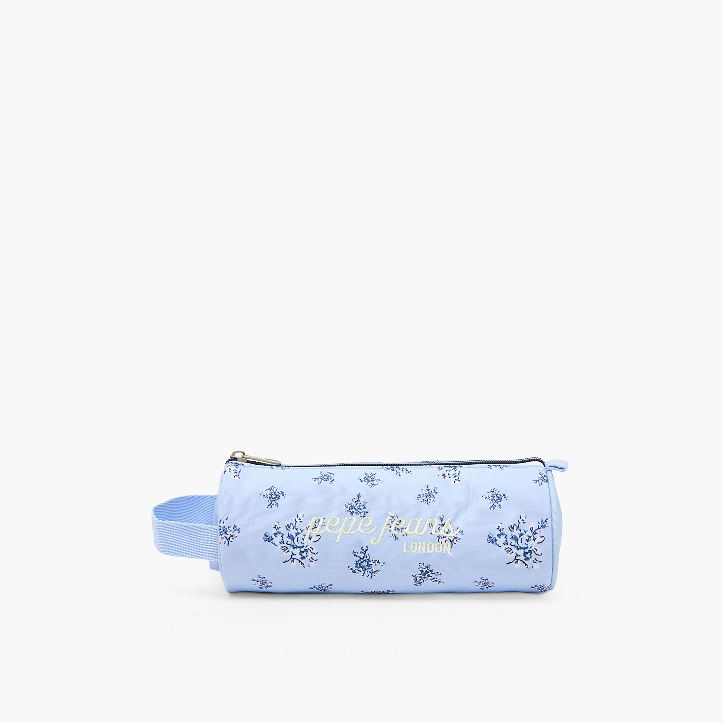 Pepe Jeans Olivia Floral Print Pencil Pouch with Zip Closure-school-stationery-pencilcases-image-1