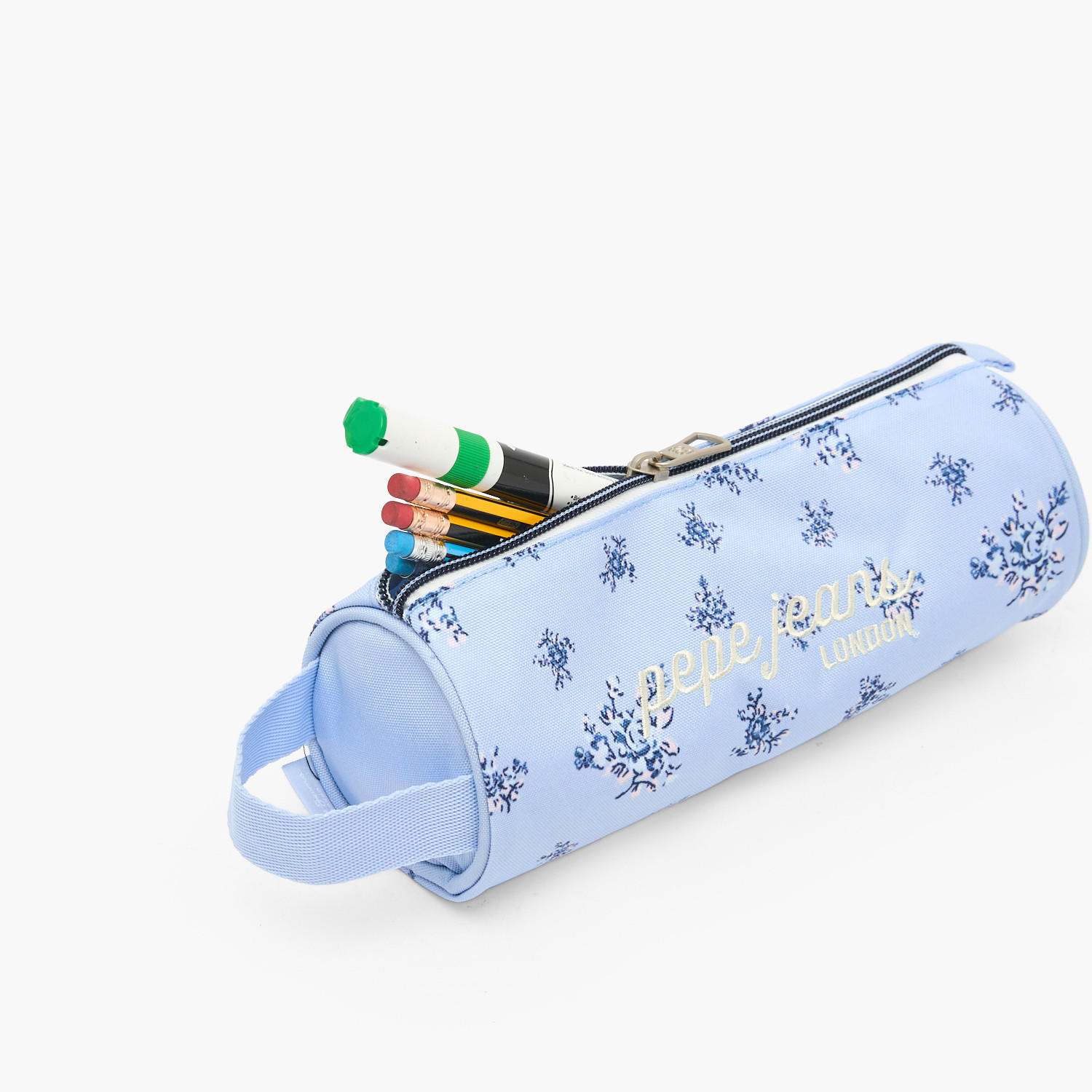 Pepe Jeans Olivia Floral Print Pencil Pouch with Zip Closure-school-stationery-pencilcases-image-7