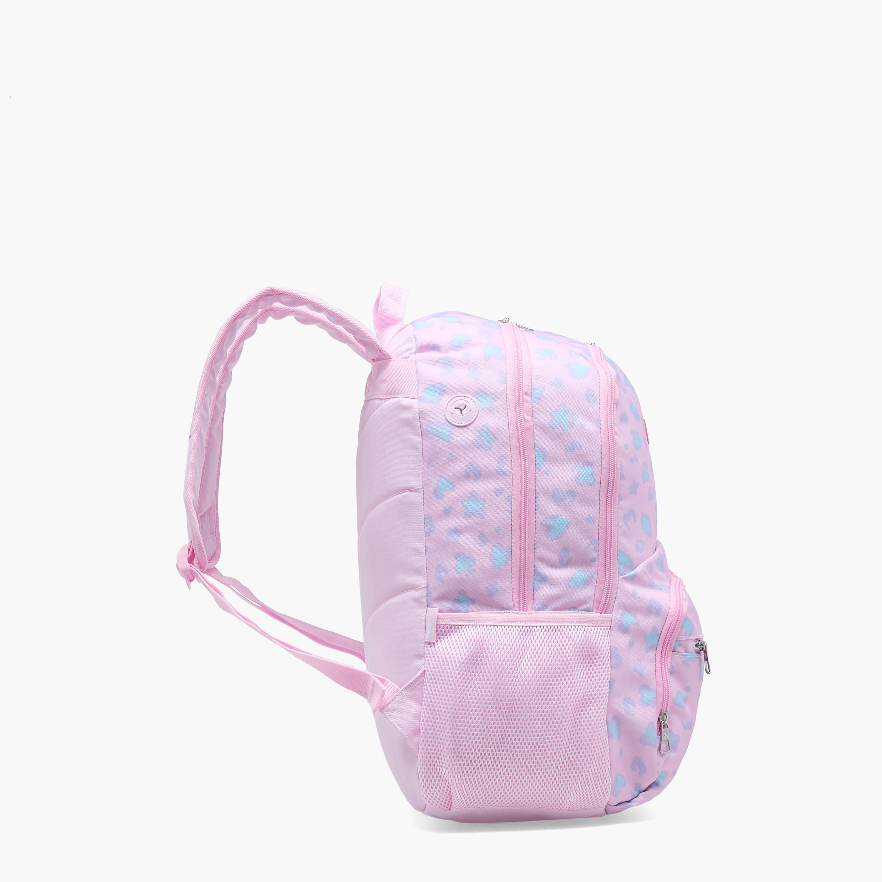 شنطة ظهر بطبعة مجردة للبنات من 8-13 سنة مع أحزمة كتف مبطنة - 18 بوصة-school-bagsandbackpacks-backpacks-image-7